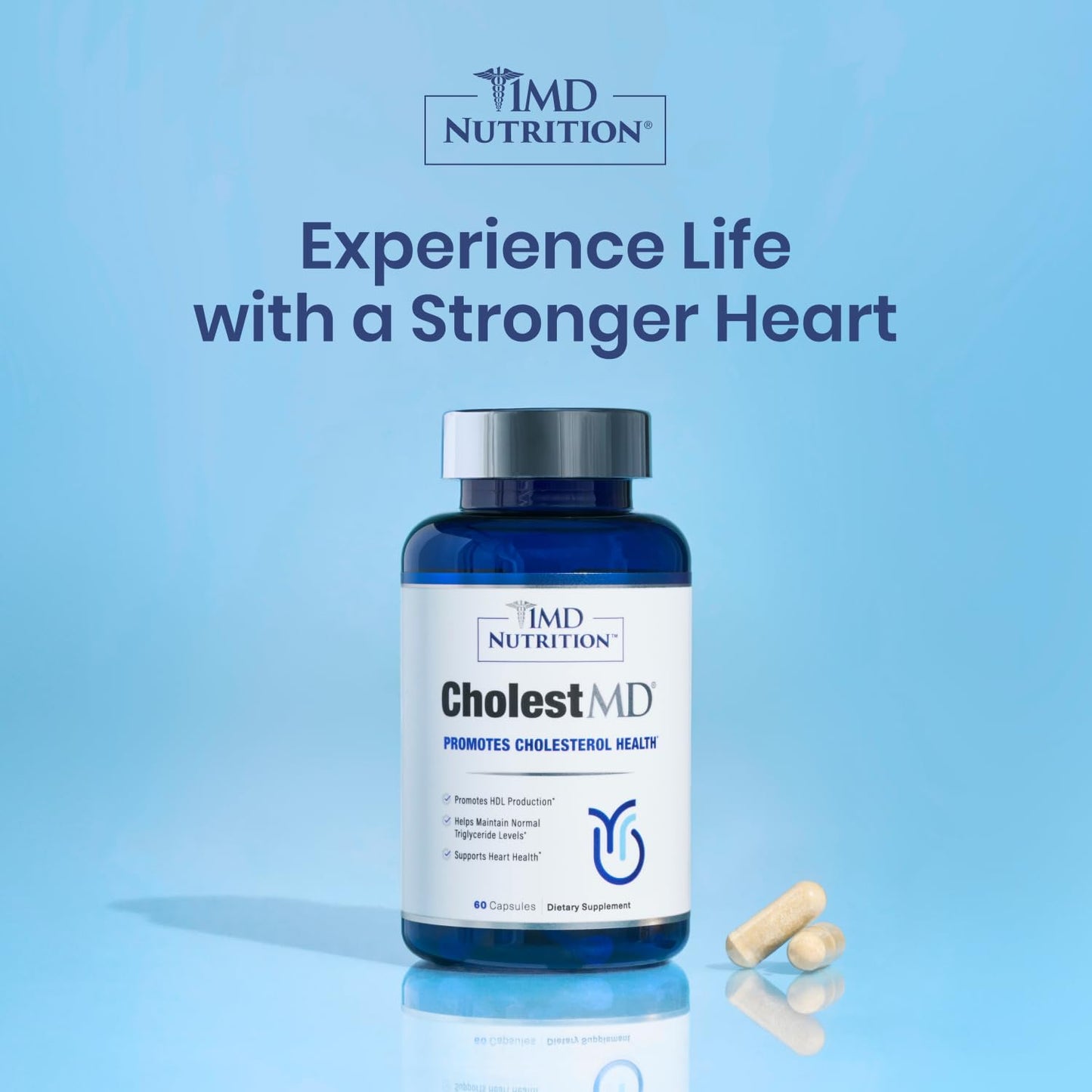 1MD Nutrition CholestMD frasco etiqueta principal
