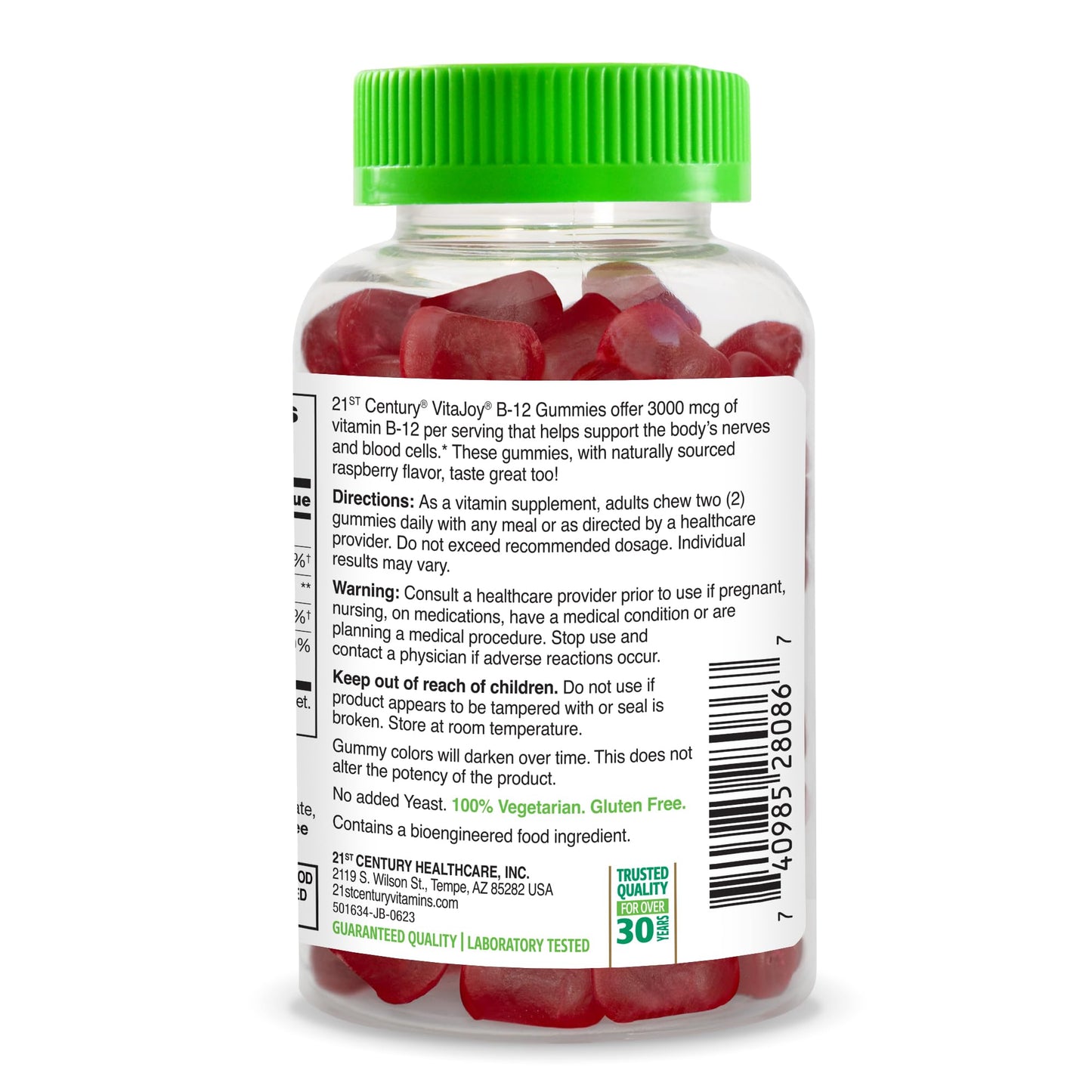 21st Century gomitas vitamina b12 frambuesa 90 unidades