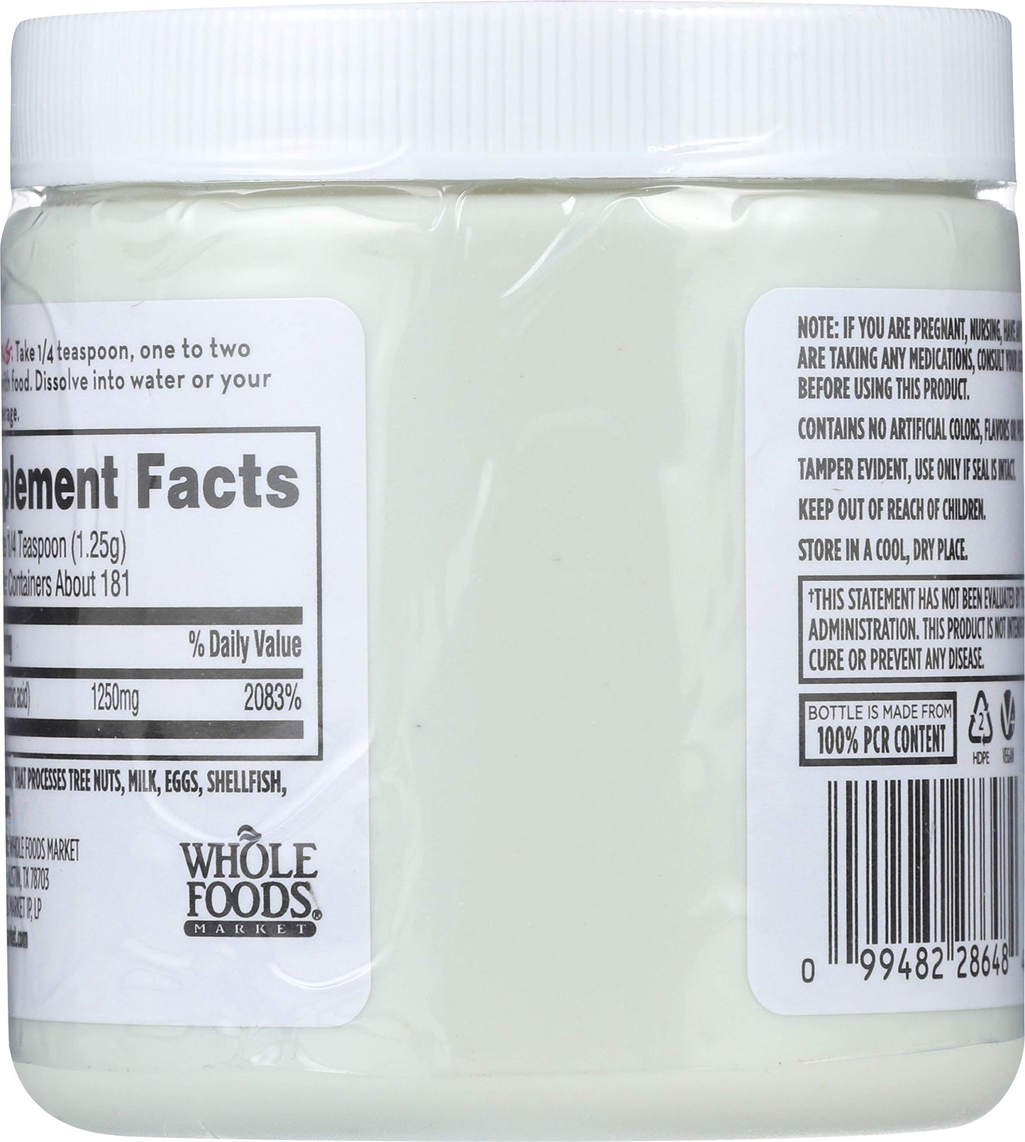 Envase frontal vitamina c en polvo 365 Everyday Value