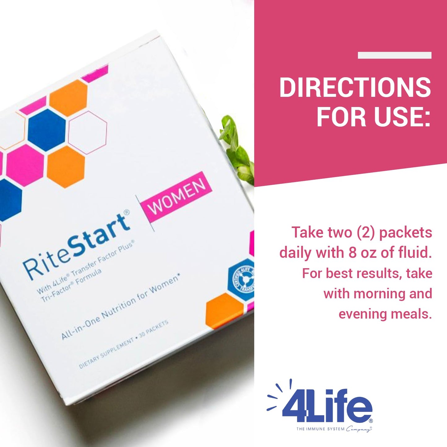 4Life RiteStart Mujeres - suplemento esencial para inmunidad.