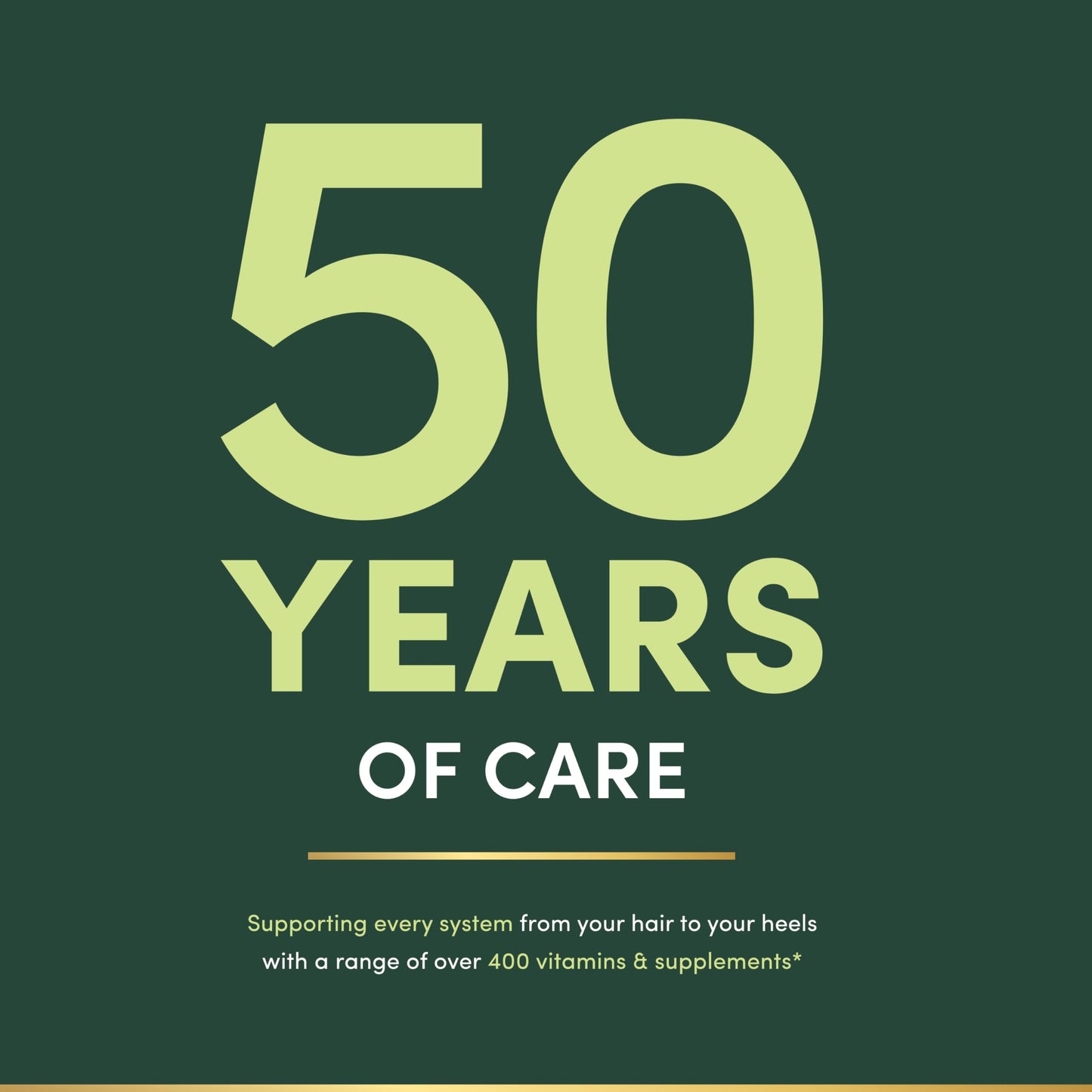 50 años de cuidado y salud por Nature's Bounty