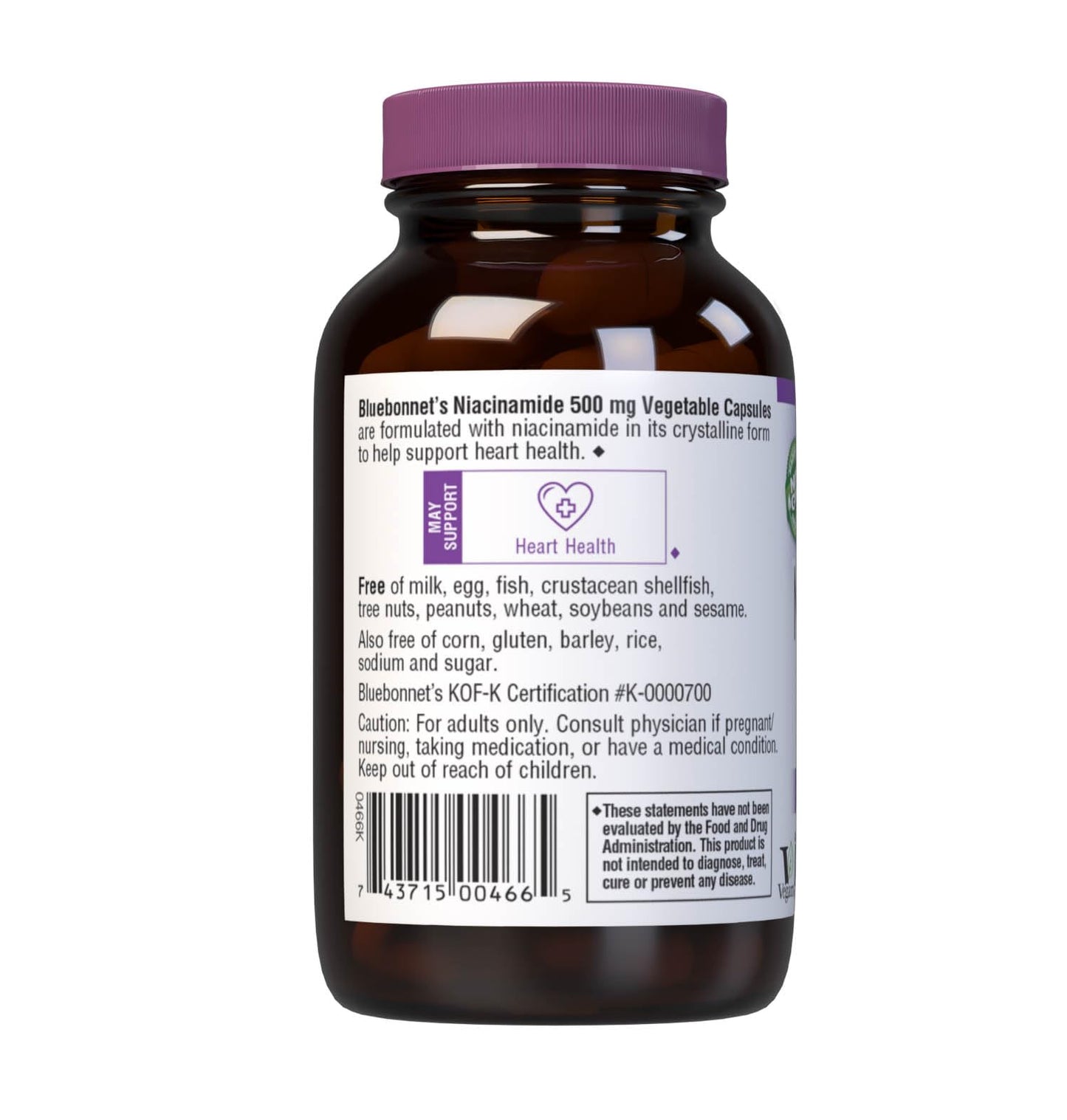 60 cápsulas vegetales Bluebonnet sin alérgenos