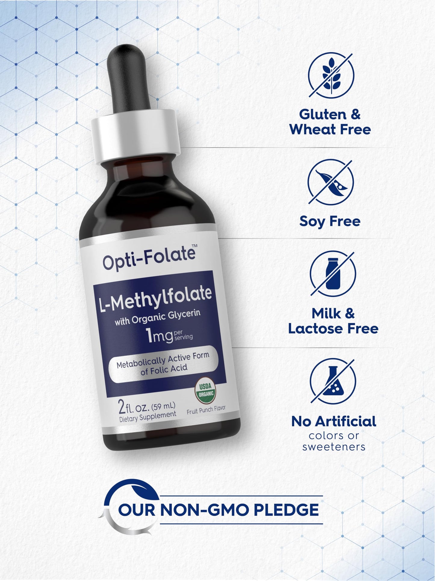 Absorción sublingual de L-Metilfolato con sabor a frutas