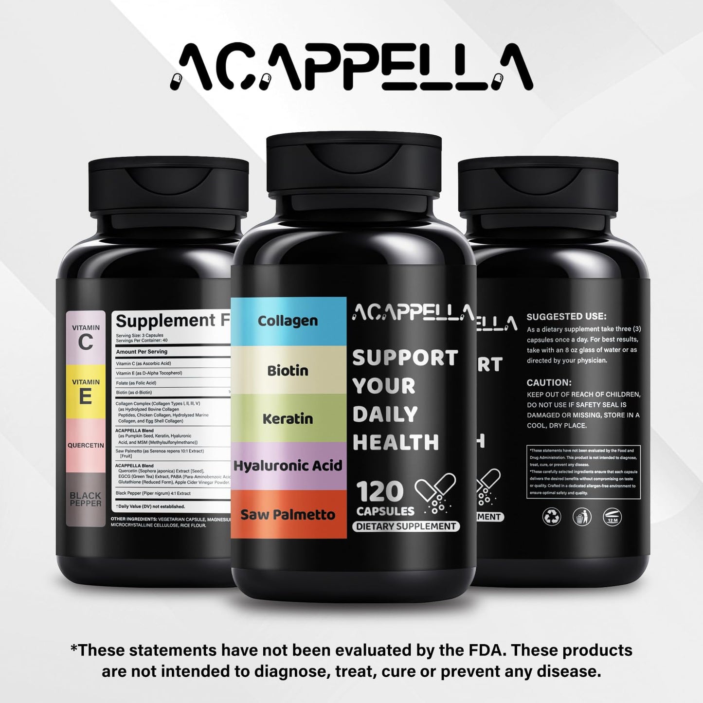 ACAPPELLA cápsulas nutritivas con biotina y keratina para cabello