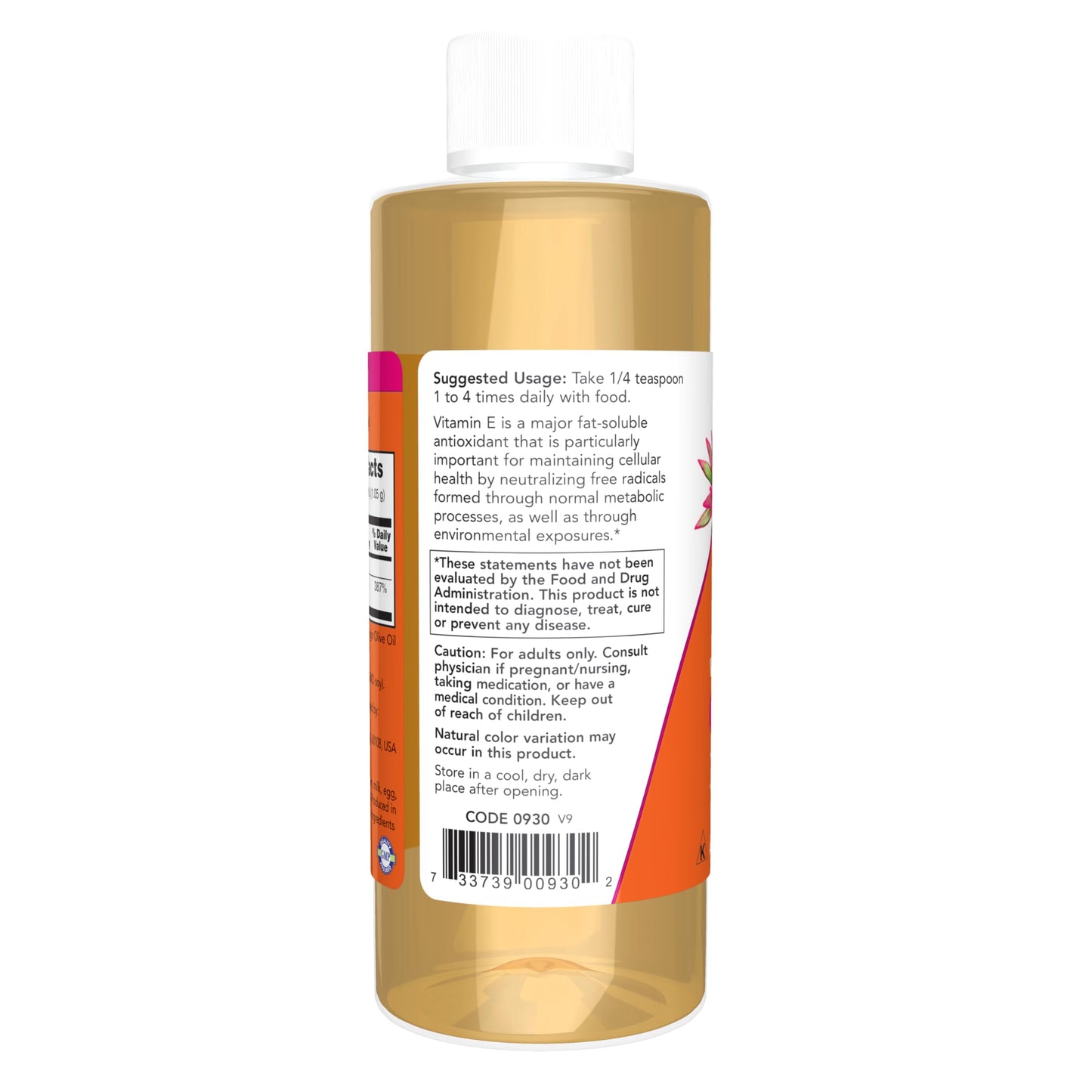 Aceite vitamina E mezcla tocoferoles NOW Foods