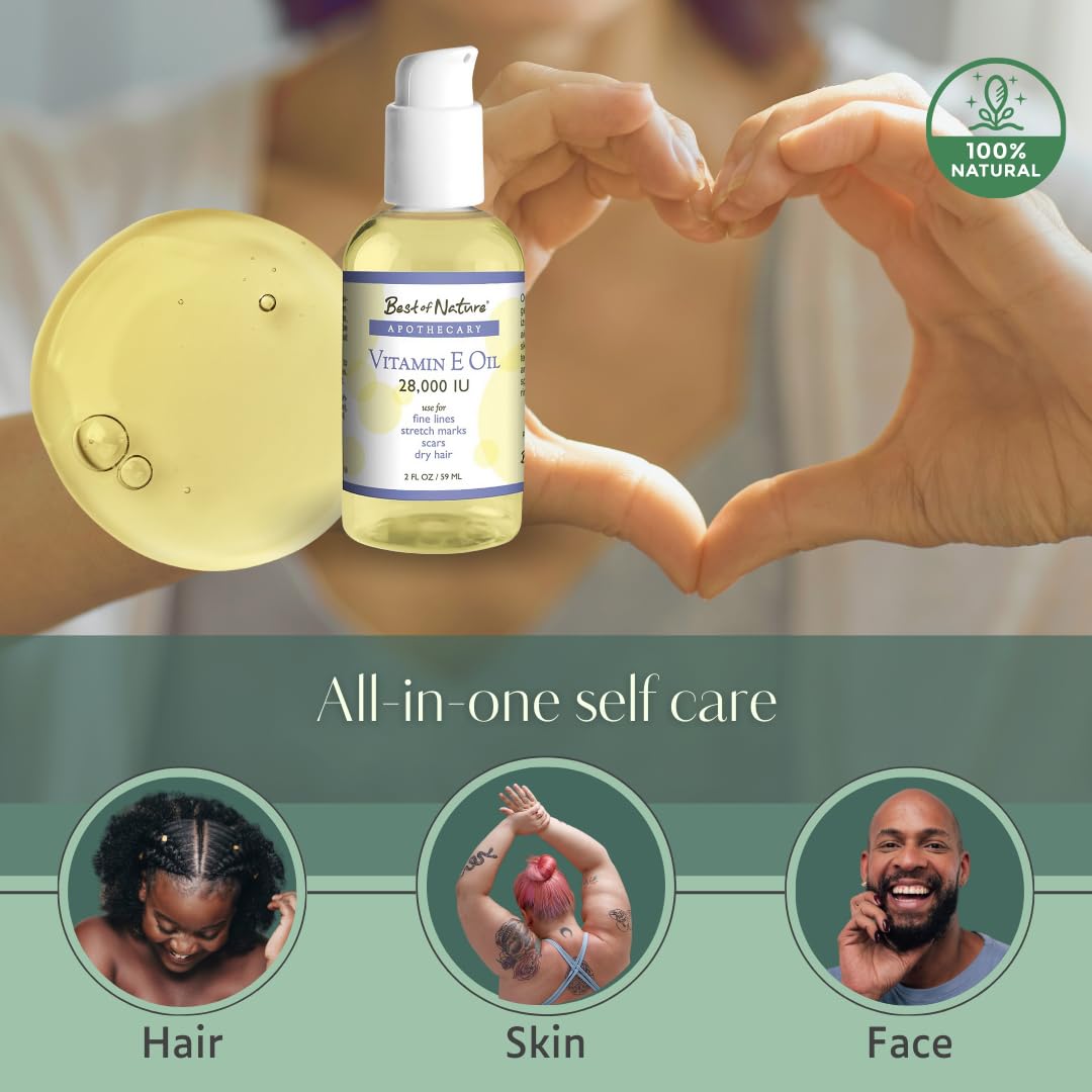 Aceite vitamina E para rostro y manos Best of Nature