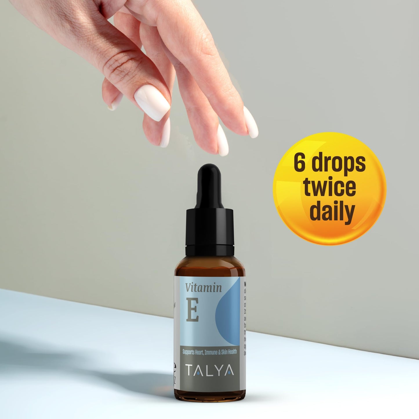 Aceite de vitamina E TALYA para cuidado de cicatrices y piel
