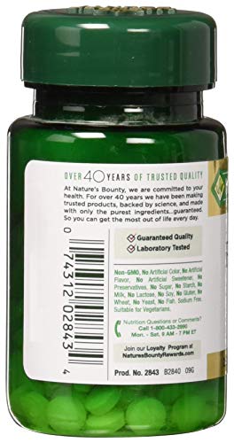 Ácido fólico 800 mcg Nature's Bounty envase verde