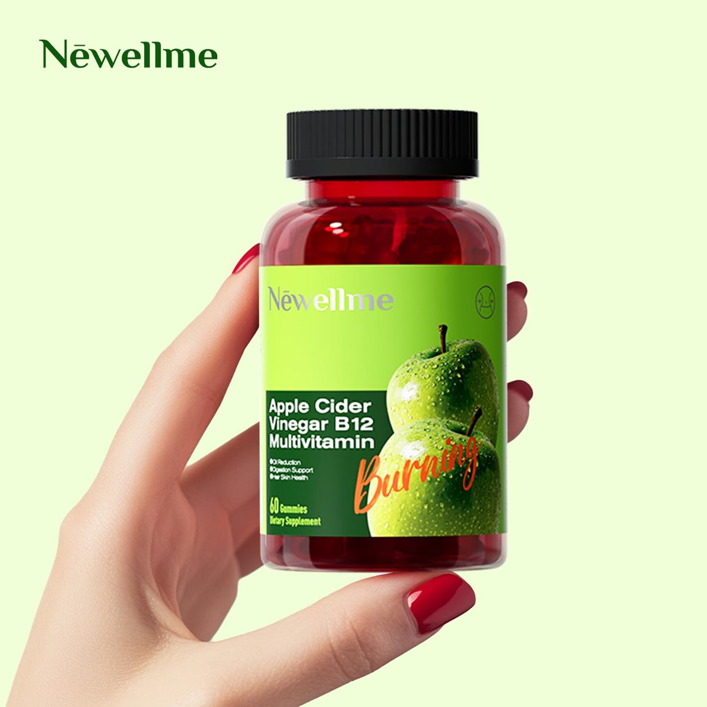 ACV vegano sin azúcar con B12 gomas familia Newellme.