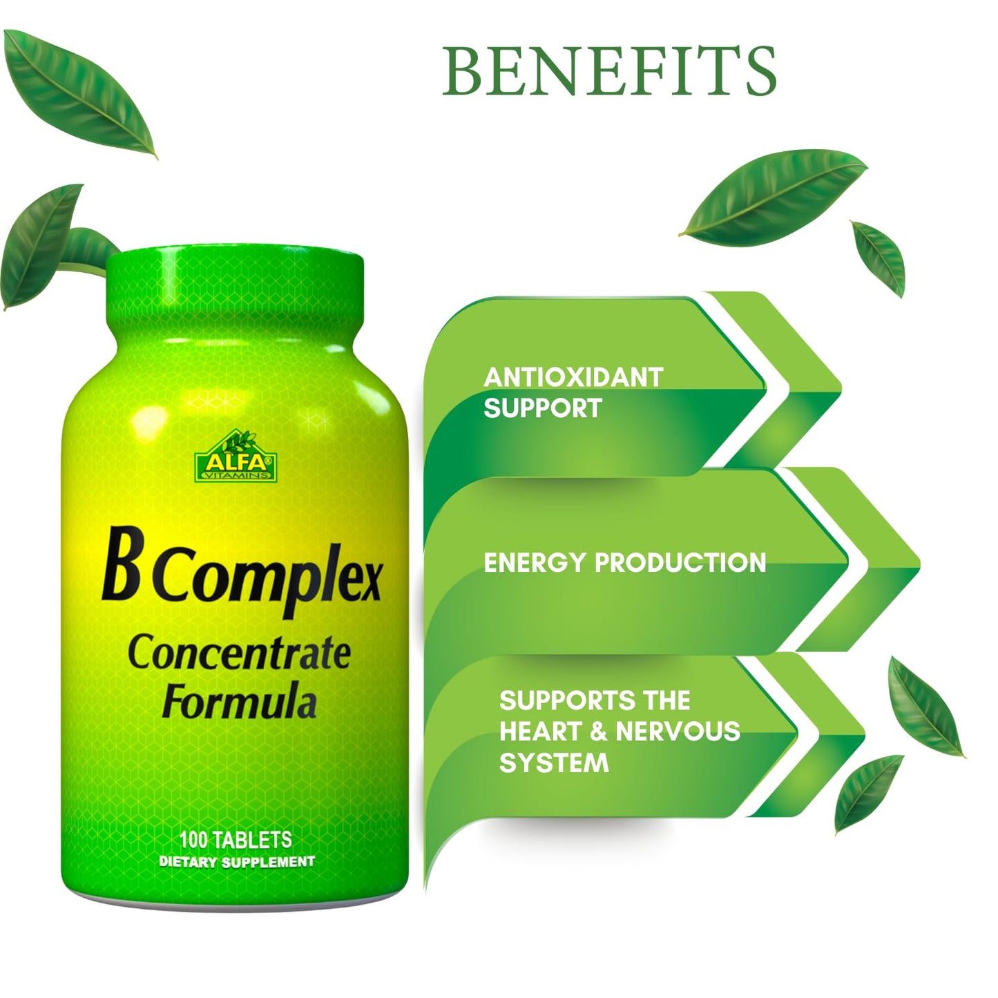 Alfa Vitamins vitaminas B para corazón y nervios saludables