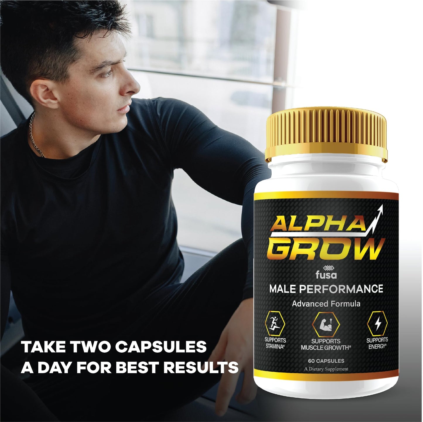 Cápsulas Alpha Grow suplementarias para bienestar general