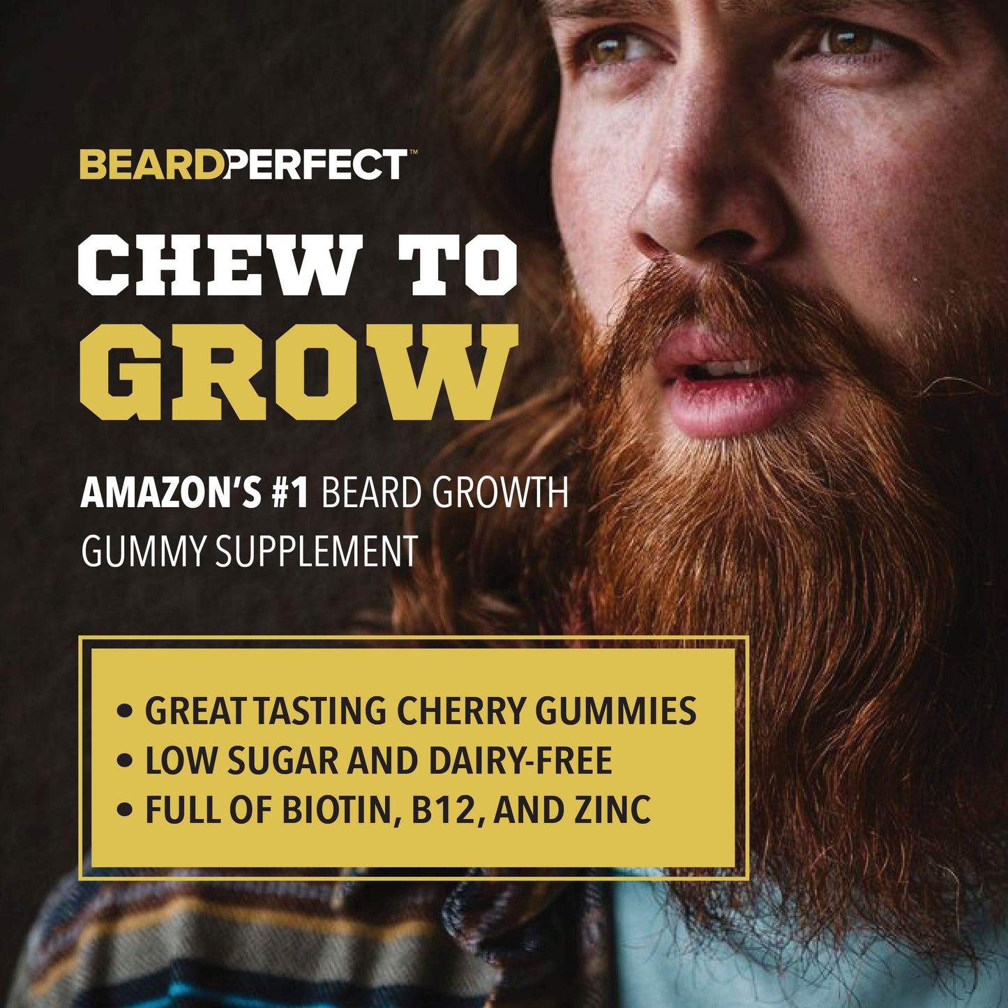 Amazon's #1 suplemento de gomitas para barba