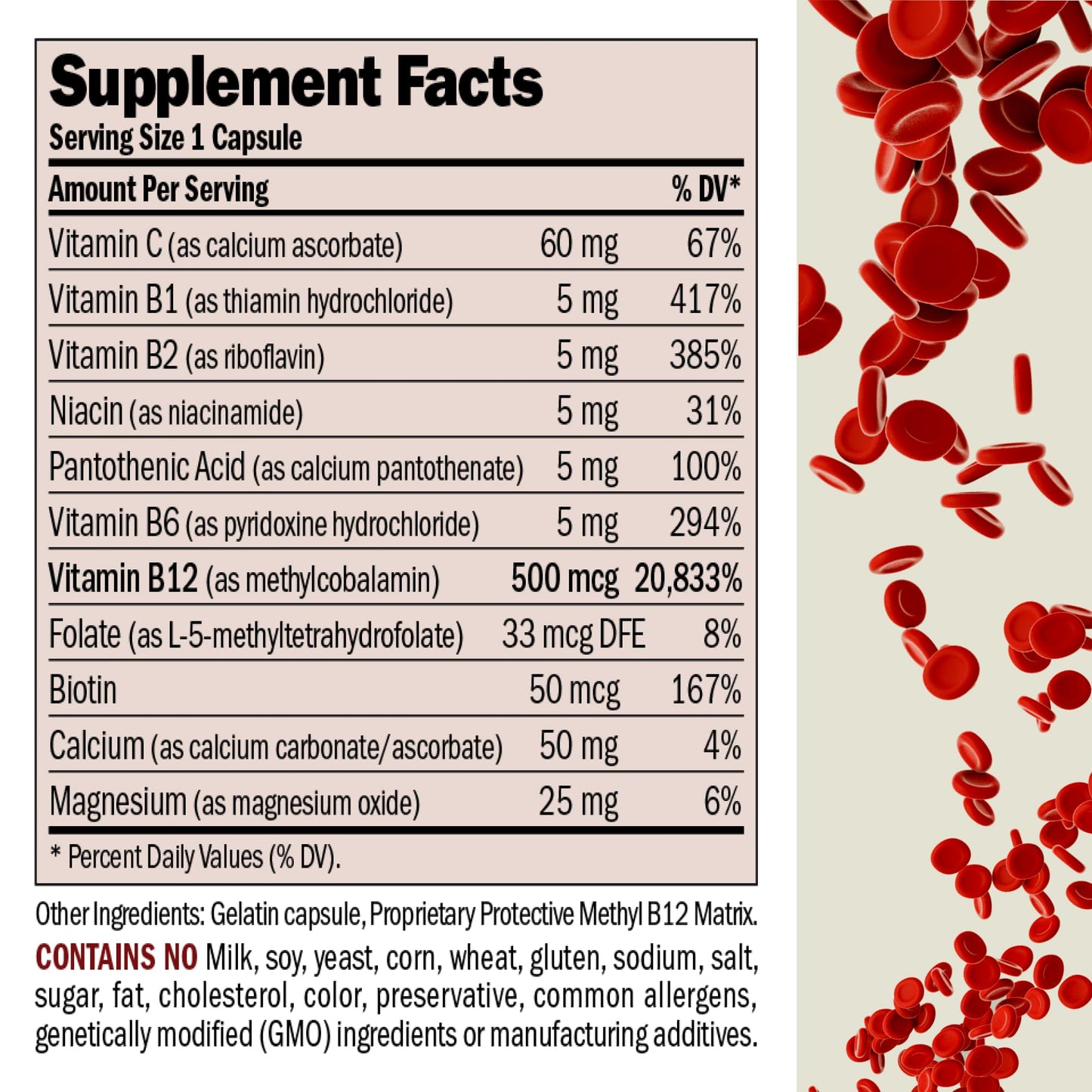 Cápsulas vitamina b12 fácil de tragar andrew lessman
