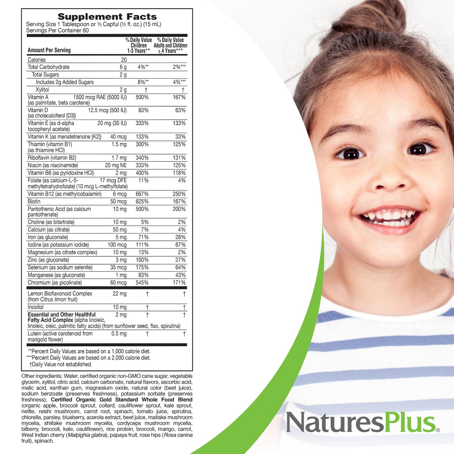Animal Parade Gold multivitamínico ingredientes y tabla nutricional