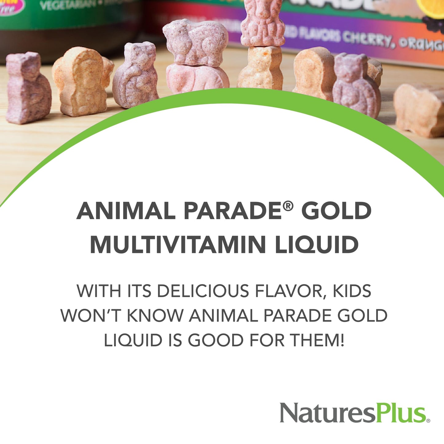 Gomas de diferentes colores Animal Parade Gold multivitamínico