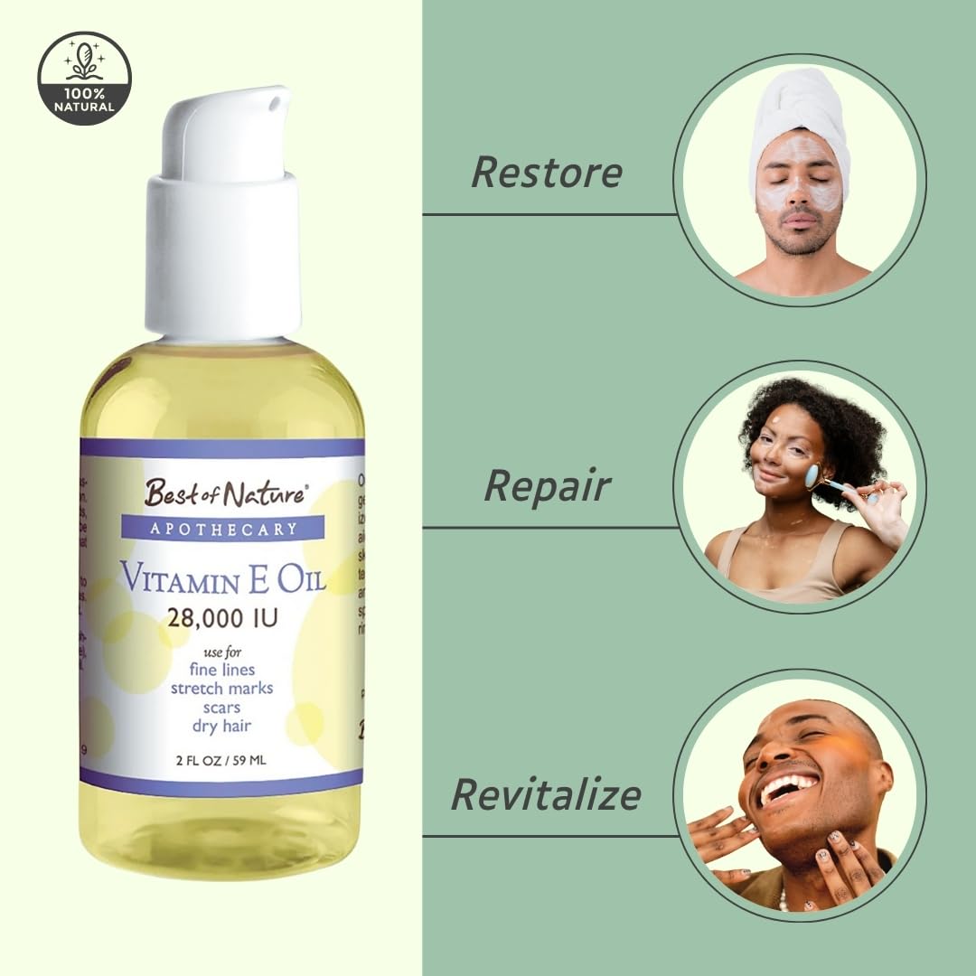Aplicación aceite vitamina E en piel seca