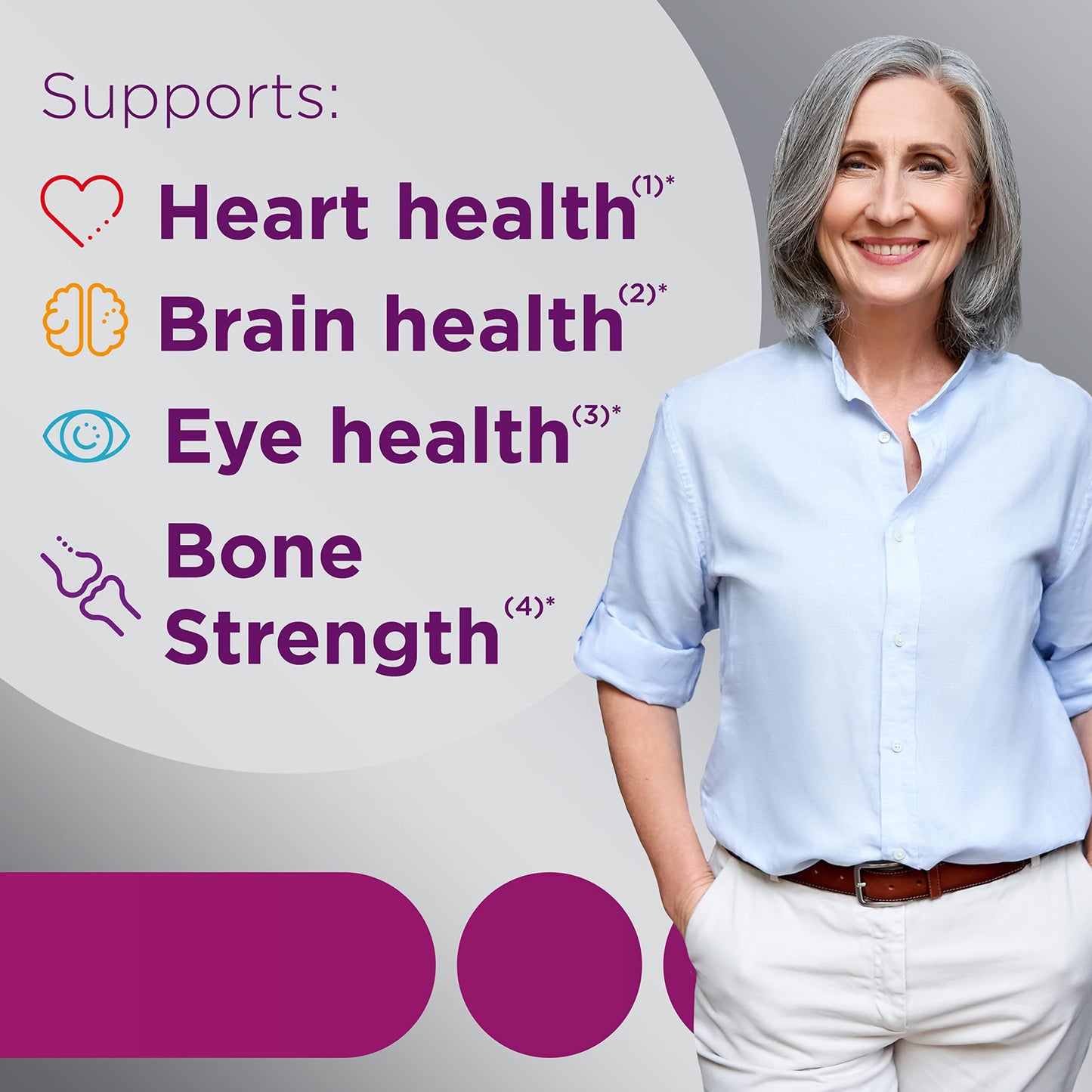 Apoya corazón, cerebro, ojos y salud ósea