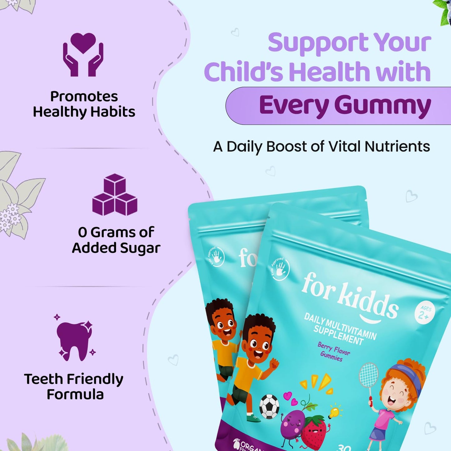apoya salud niños gomitas sin azucar