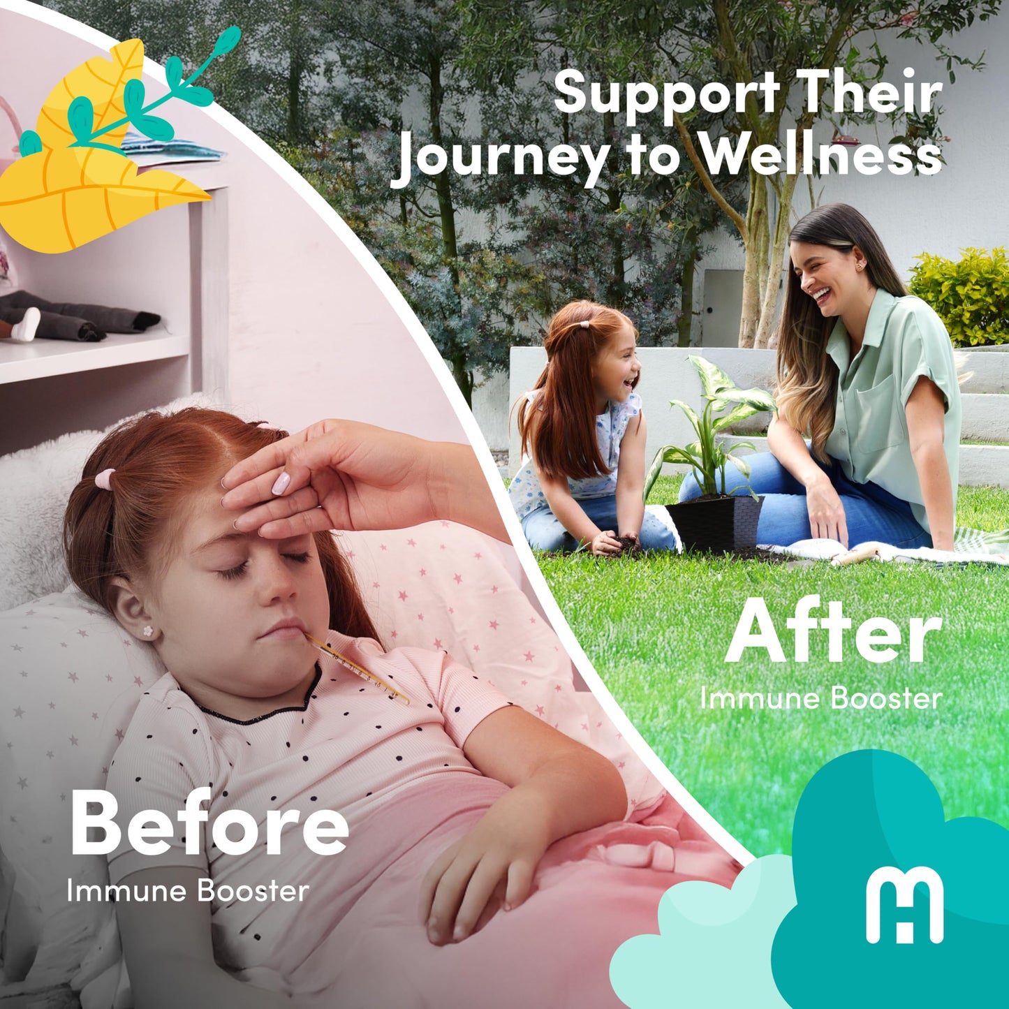 Apoyo respiratorio y digestivo para niños con suplementos