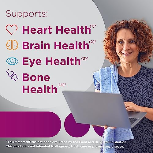 Apoya salud del corazón, cerebro, ojos y huesos, Centrum Silver Women.