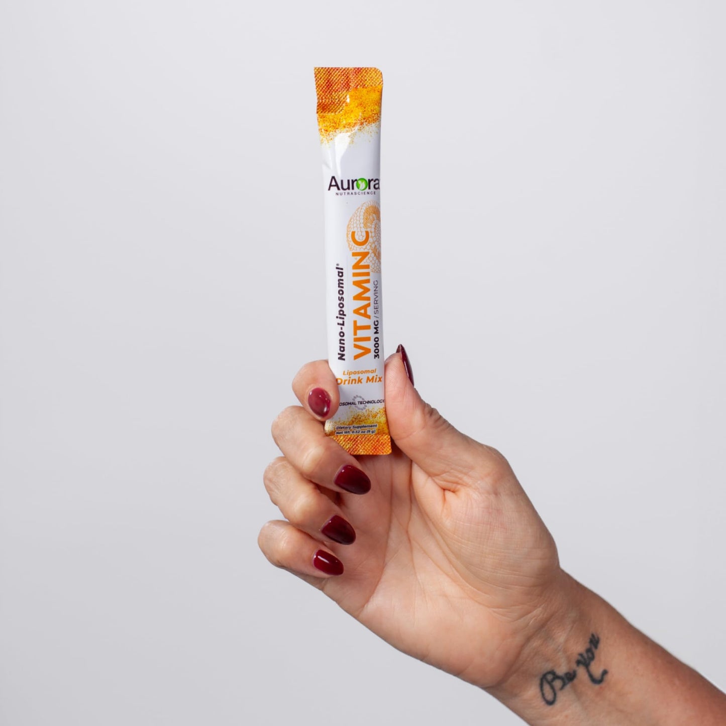 Aurora Nutrascience vitamina C liposomal polvo suplemento 10 sobres