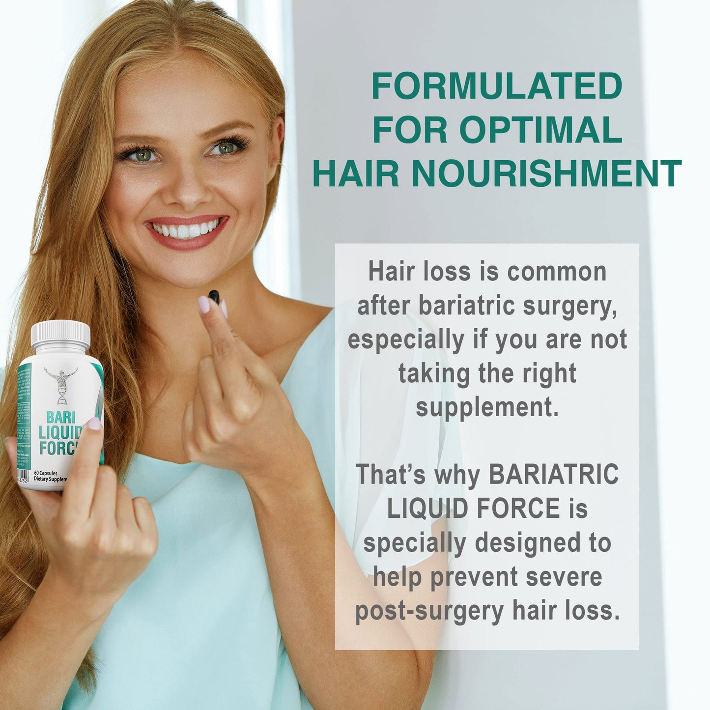 Aviso del uso del multivitamínico Bariatric Liquid Force