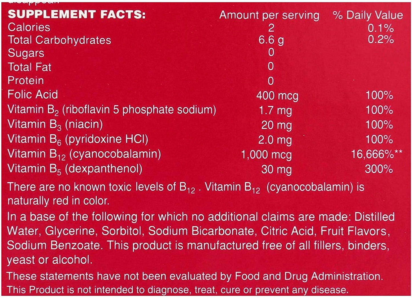 B-Total bebida vitamínica sabor frutos del bosque sin azúcar