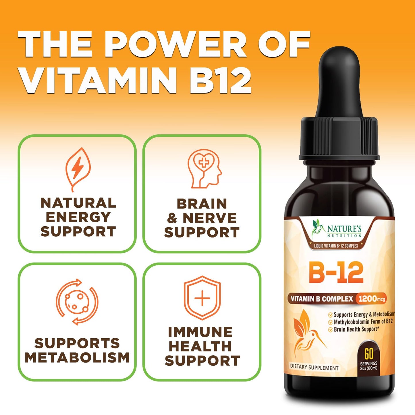 b12 vegetales suplemento sublingual vitamina complejo gota sabor