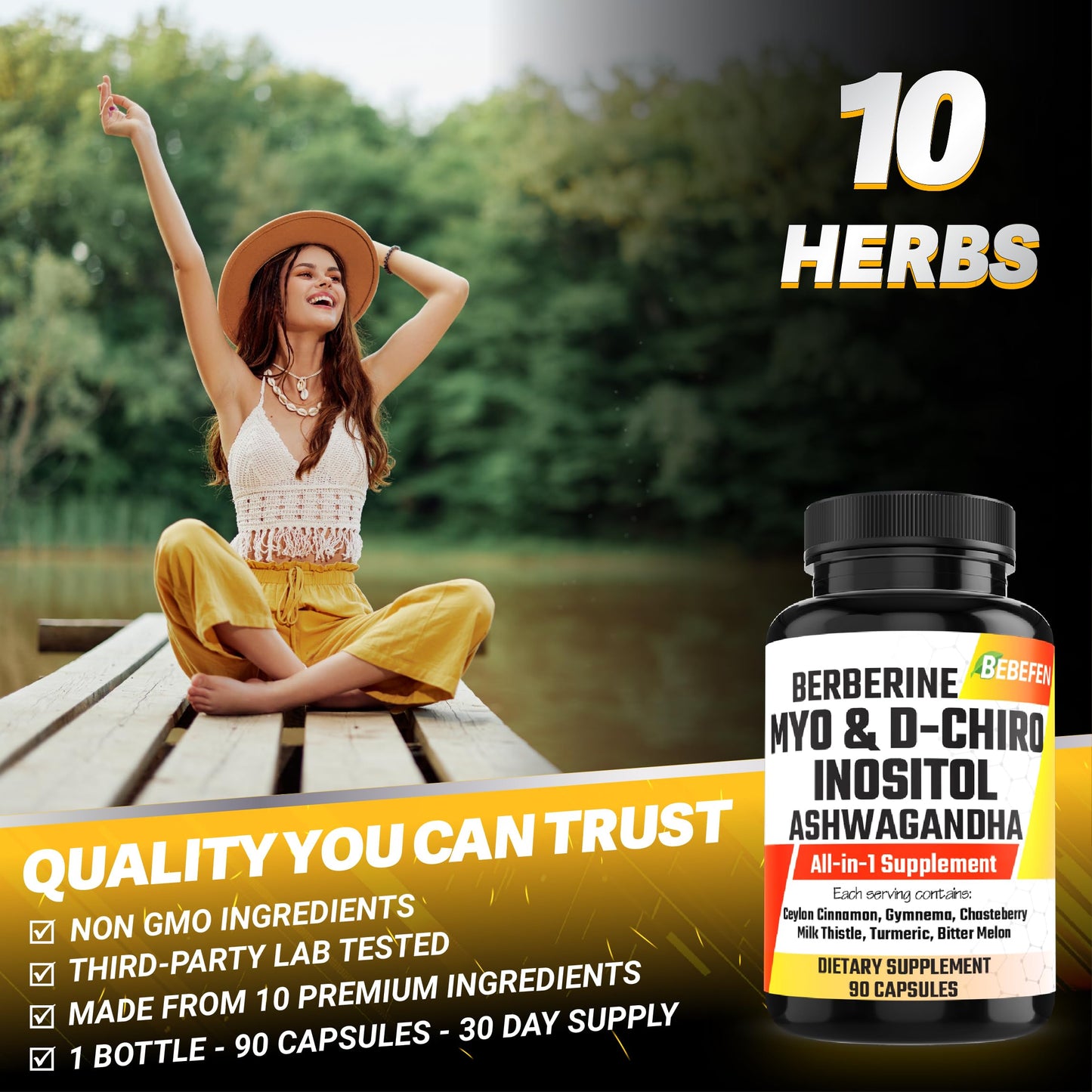 BEBEFEN mezcla de ingredientes naturales para apoyo hormonal