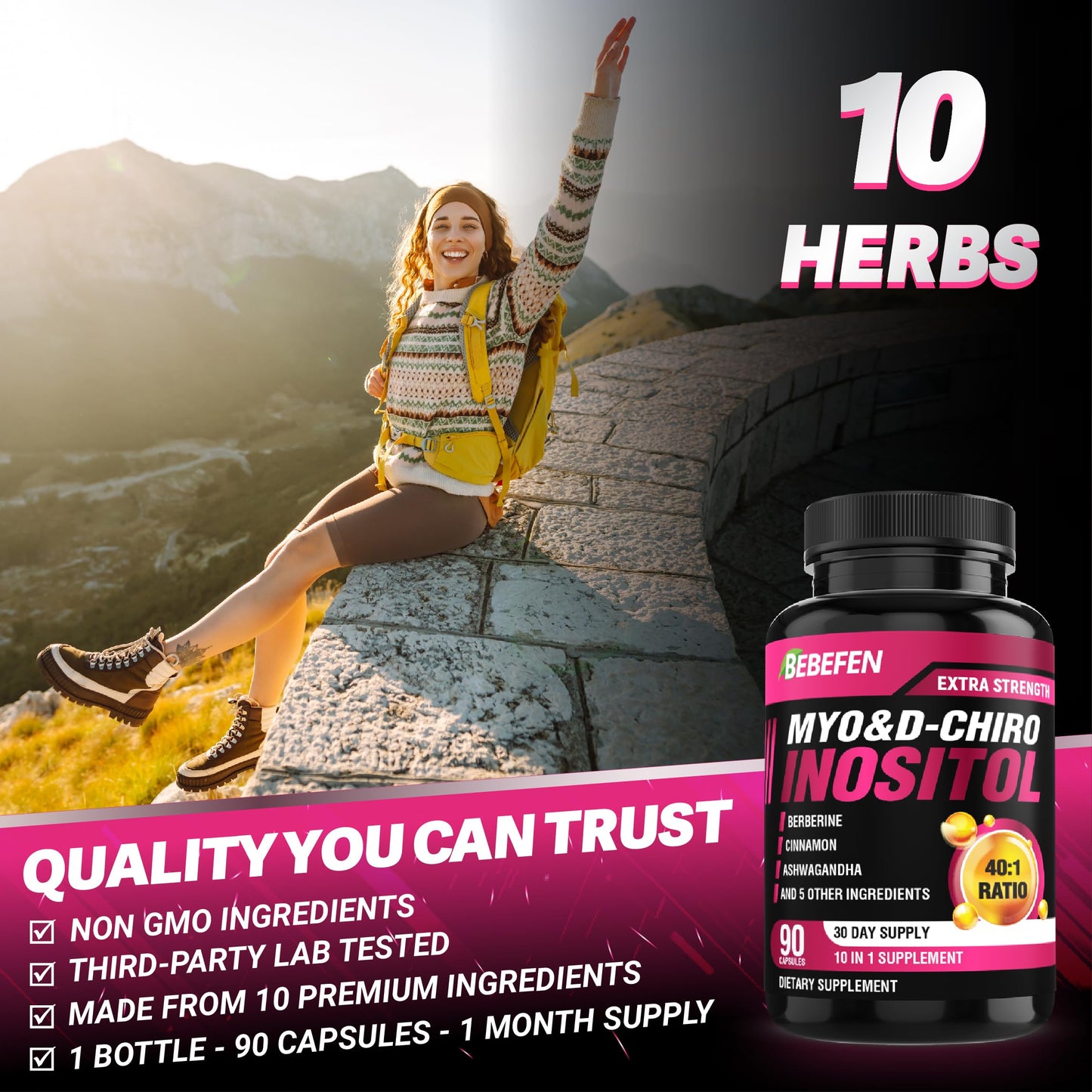 BEBEFEN suplemento natural para mujeres y hormonas