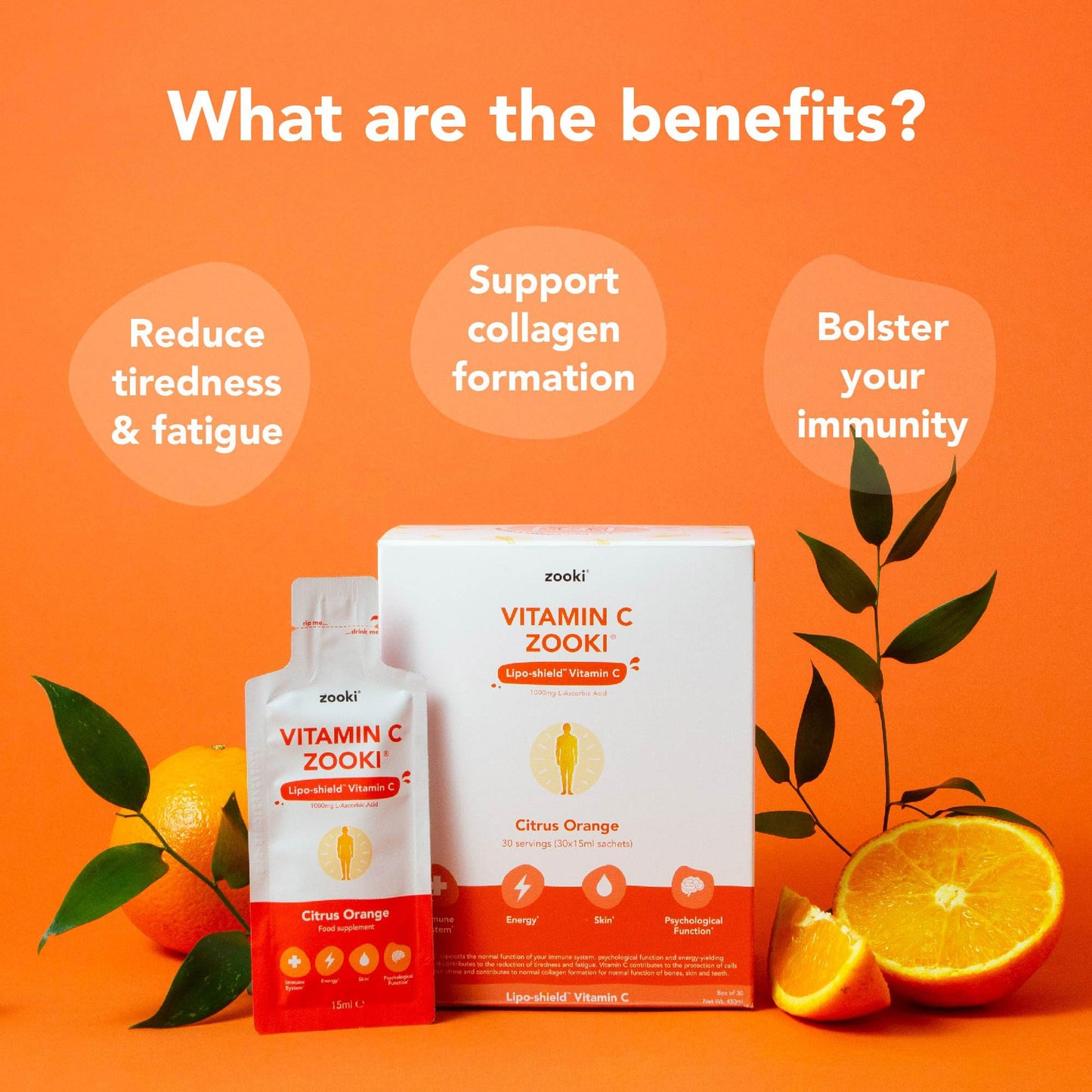 Bebida preparada con vitamina C liposomal Zooki