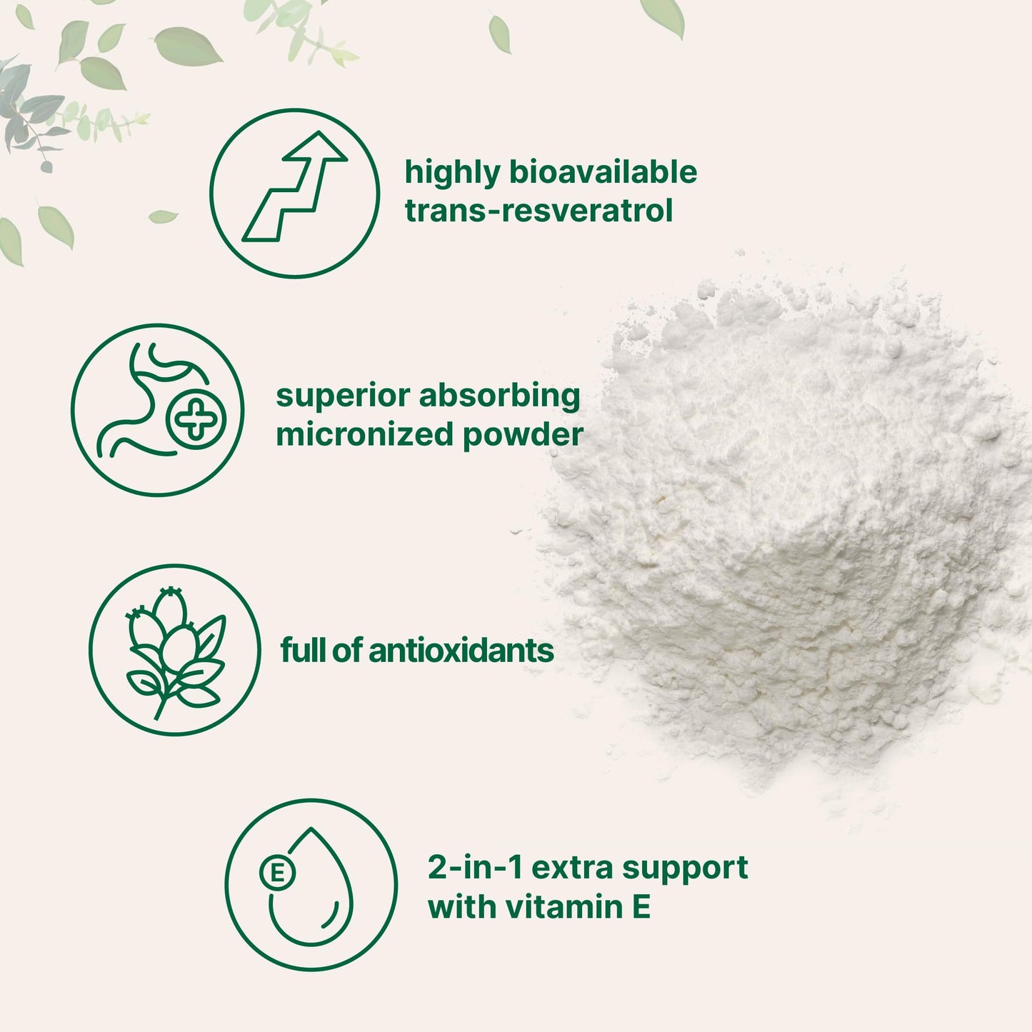 Beneficios antioxidantes del resveratrol y vitamina E