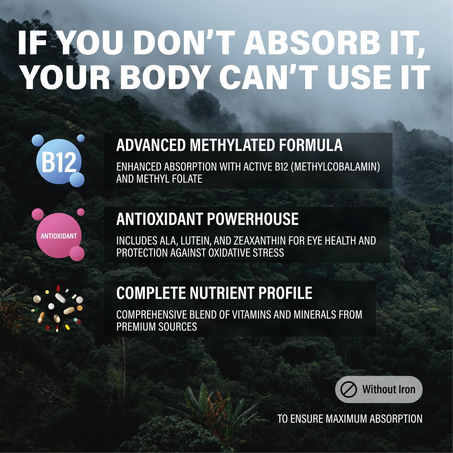 beneficios de la fórmula avanzada del multivitamínico wild