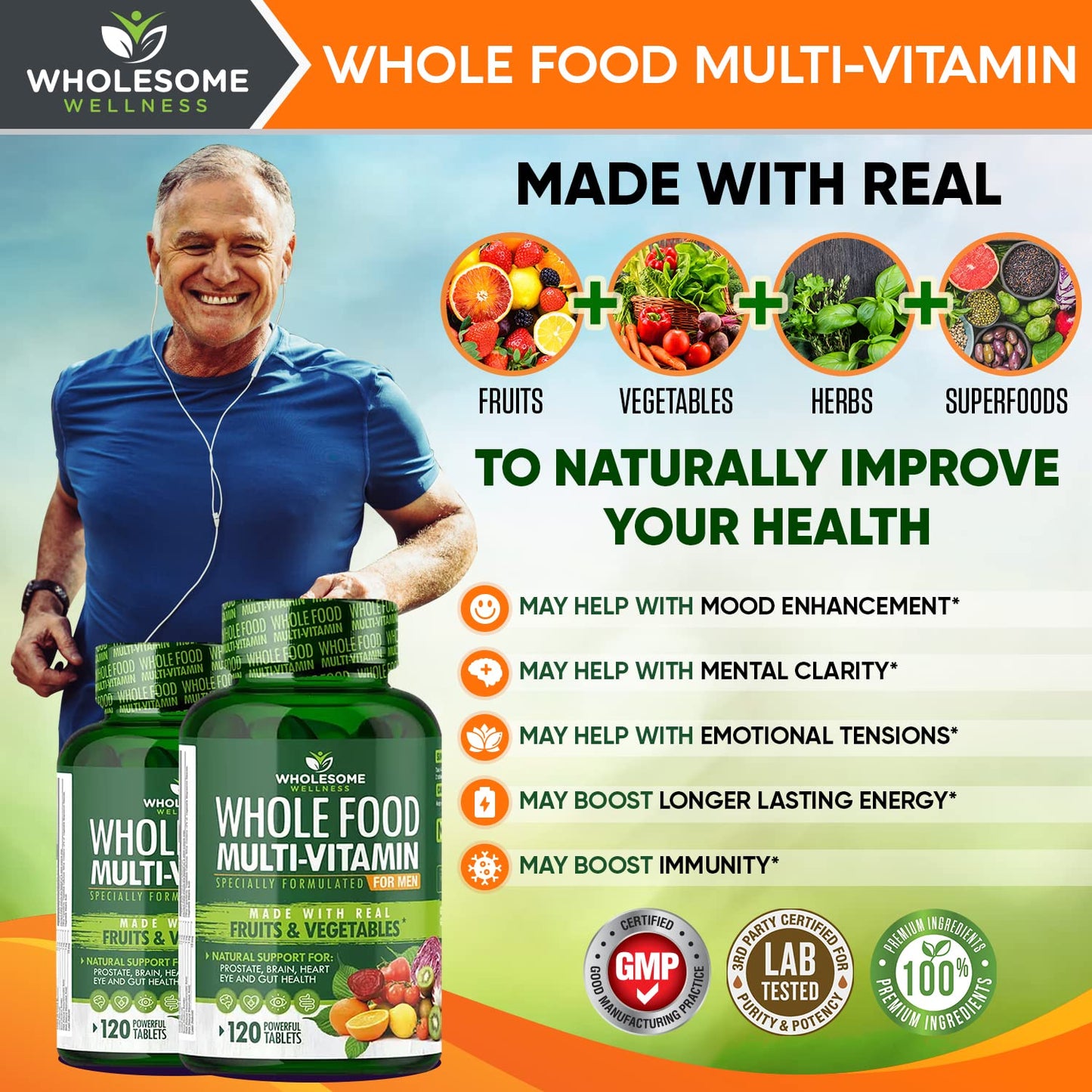 Beneficios del multivitamínico con frutas y vegetales