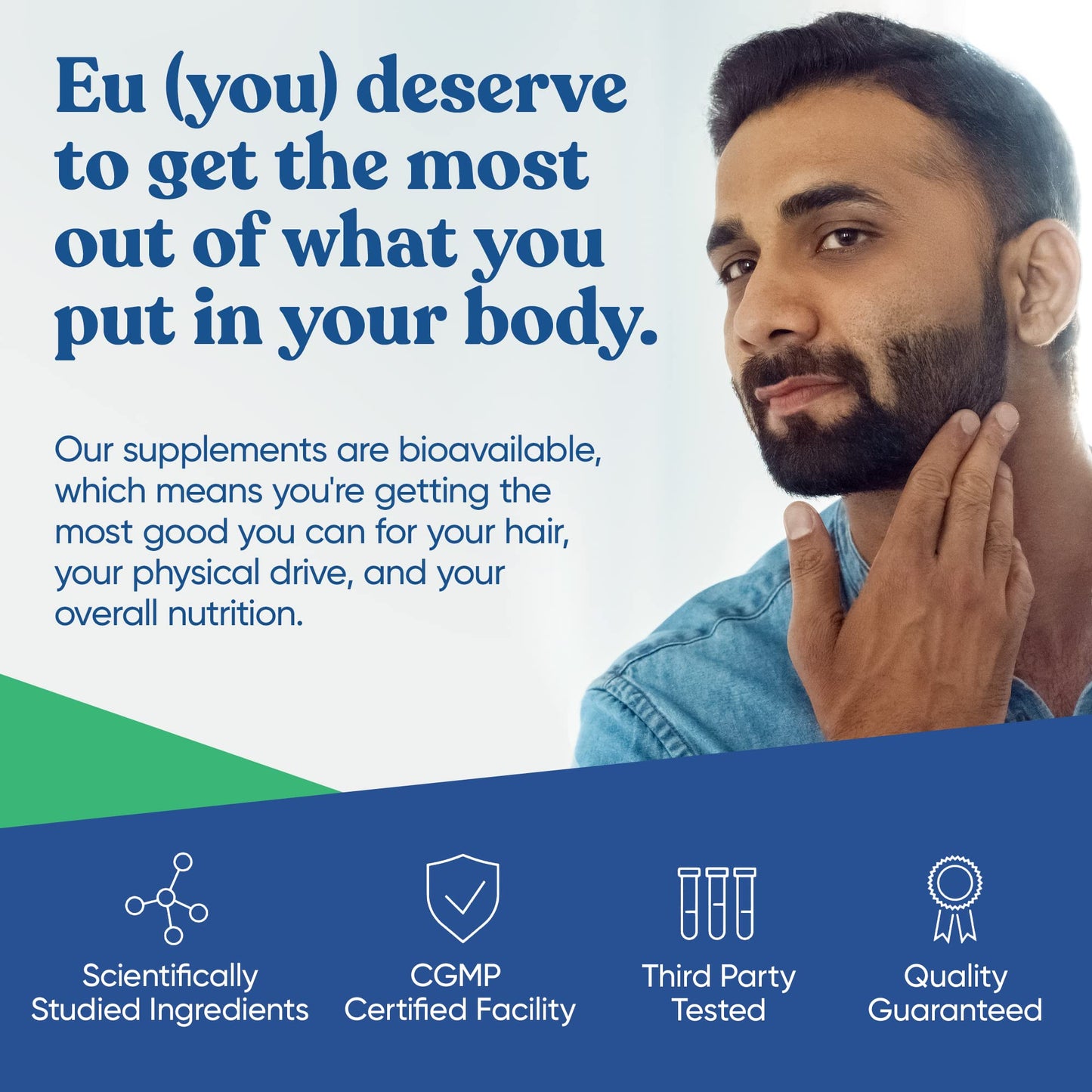 Beneficios del multivitamínico para salud masculina.