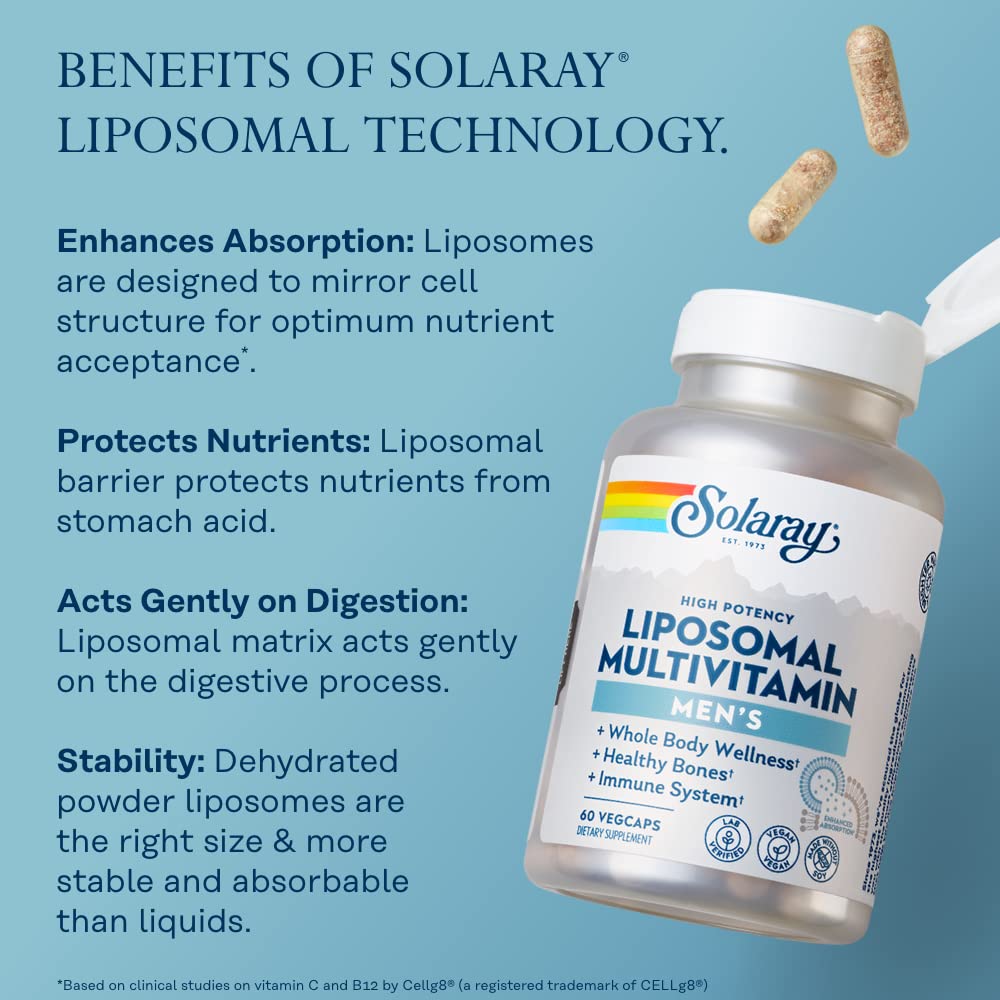 Beneficios del multivitamínico Solaray liposomal