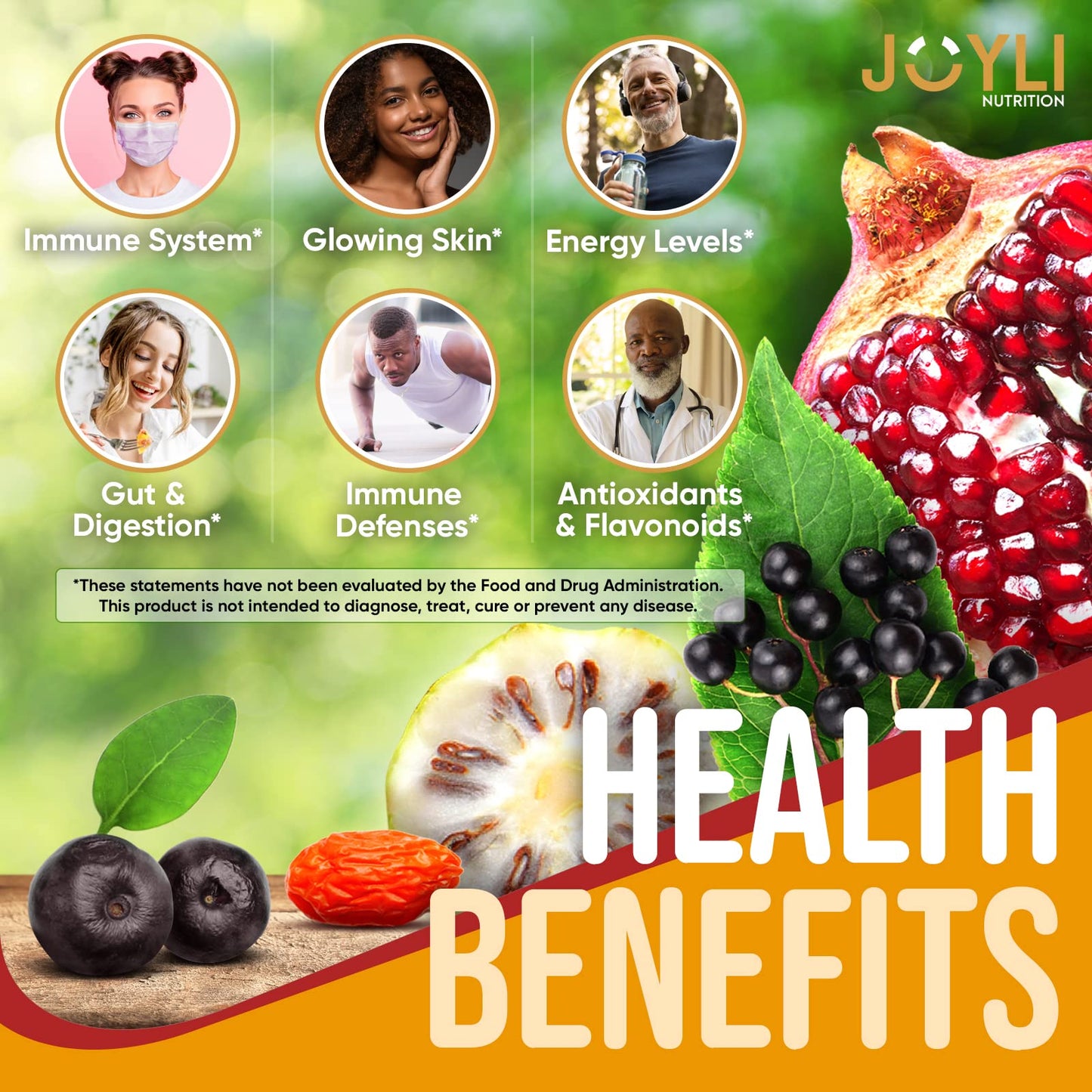 beneficios de salud con gomitas multivitaminas.