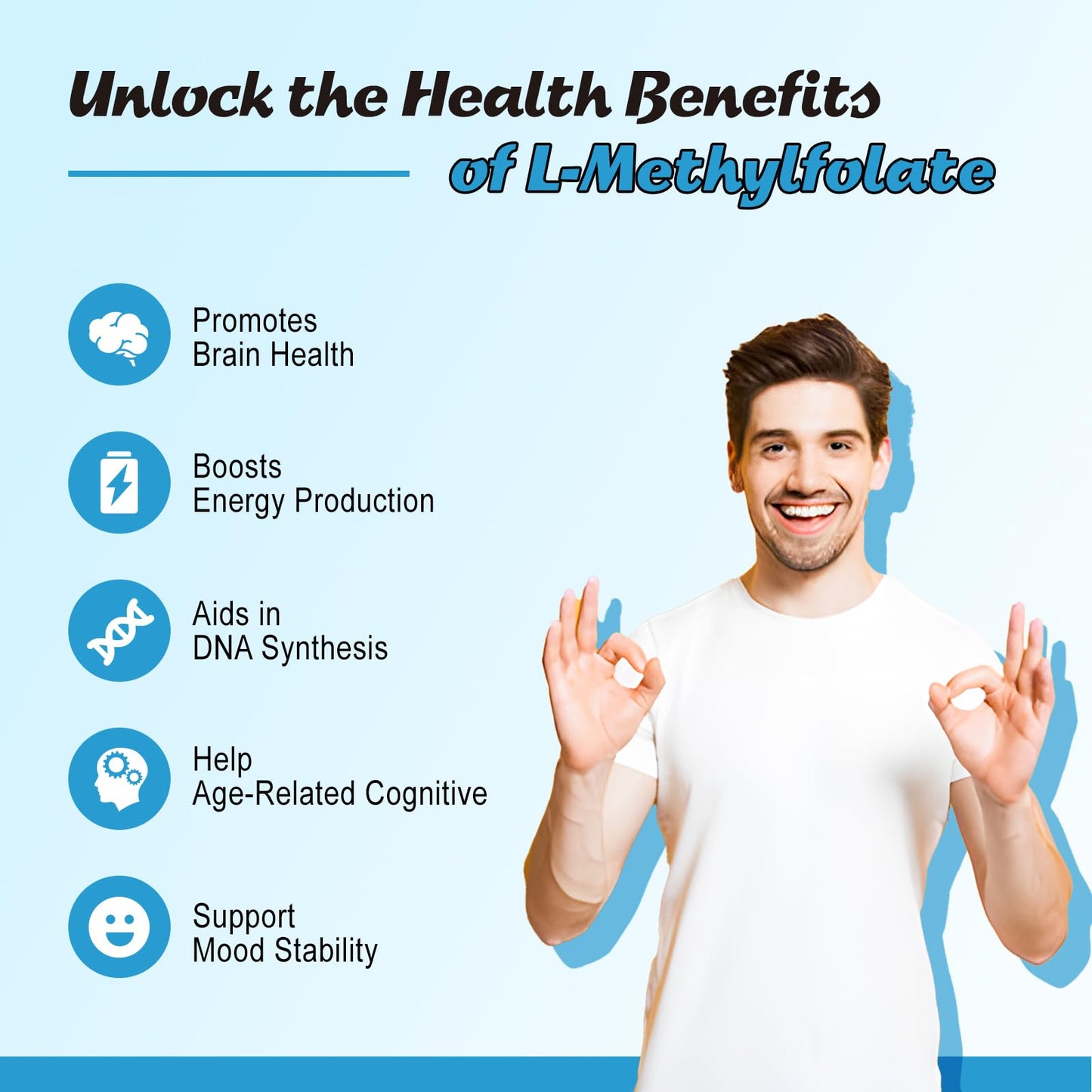 Beneficios de salud mental con gomitas de Zetelixia de L-Metilfolato