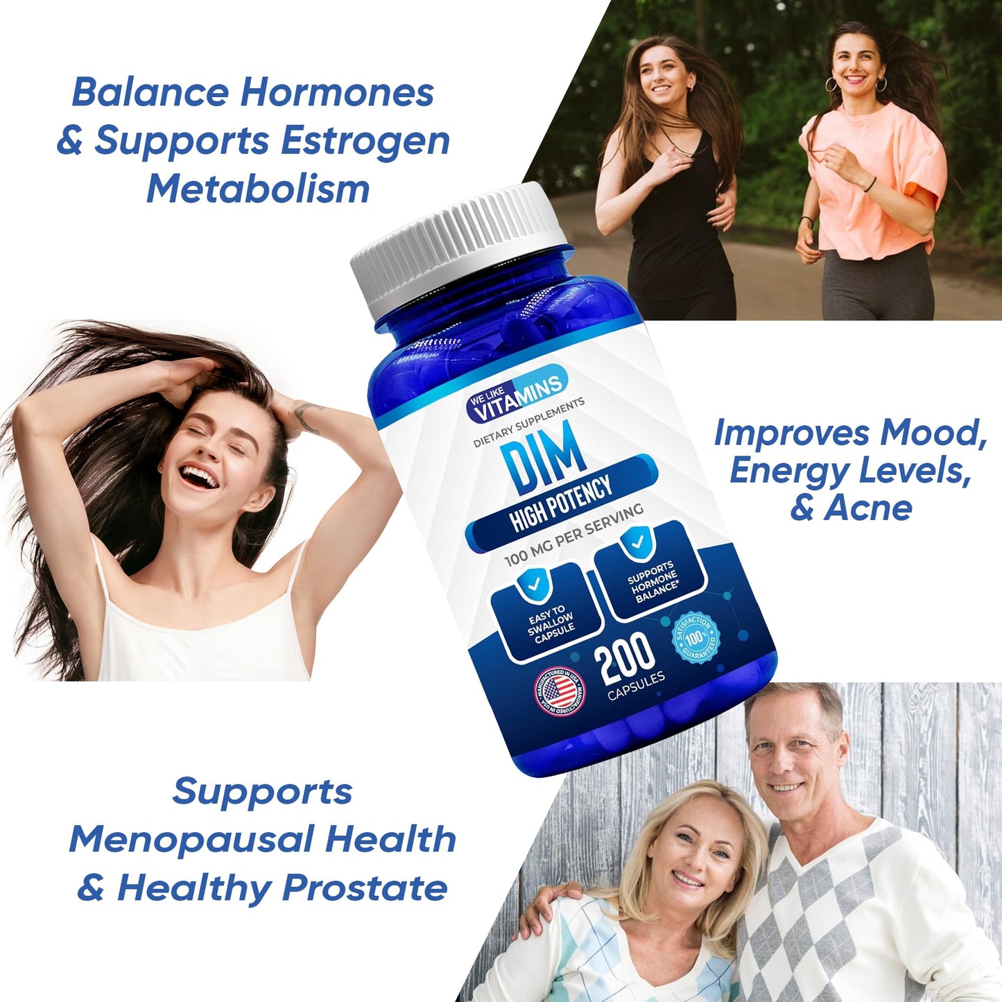 Beneficios del suplemento DIM para hormonas y energía