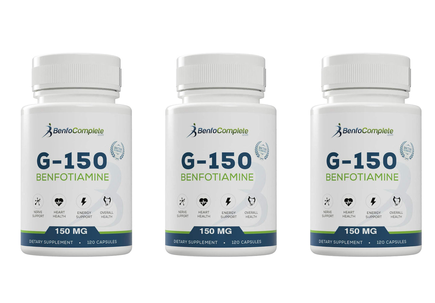 Benfocomplete benfotiamina suplemento vitamina B 120 cápsulas frasco 1