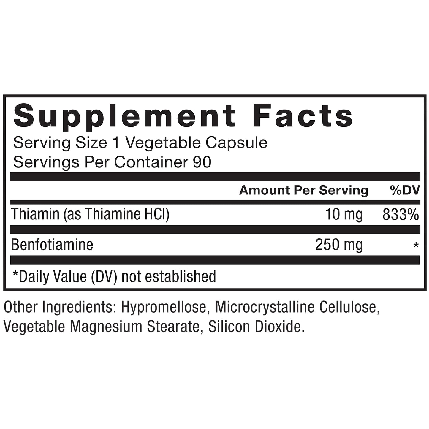 BENFOTIAMINA Plus Tiamina suplemento de alta absorción Force Factor