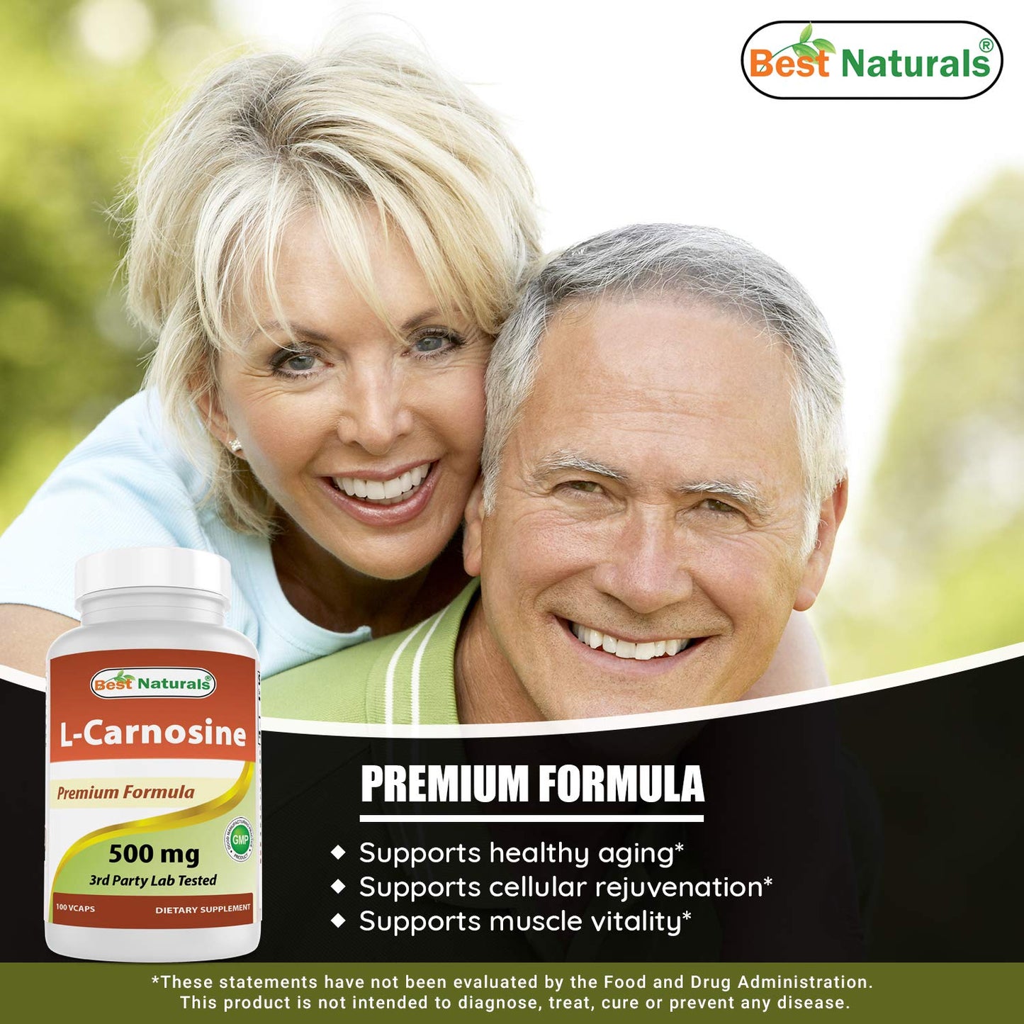 Best Naturals caja paquete L-Carnosina y complejo B