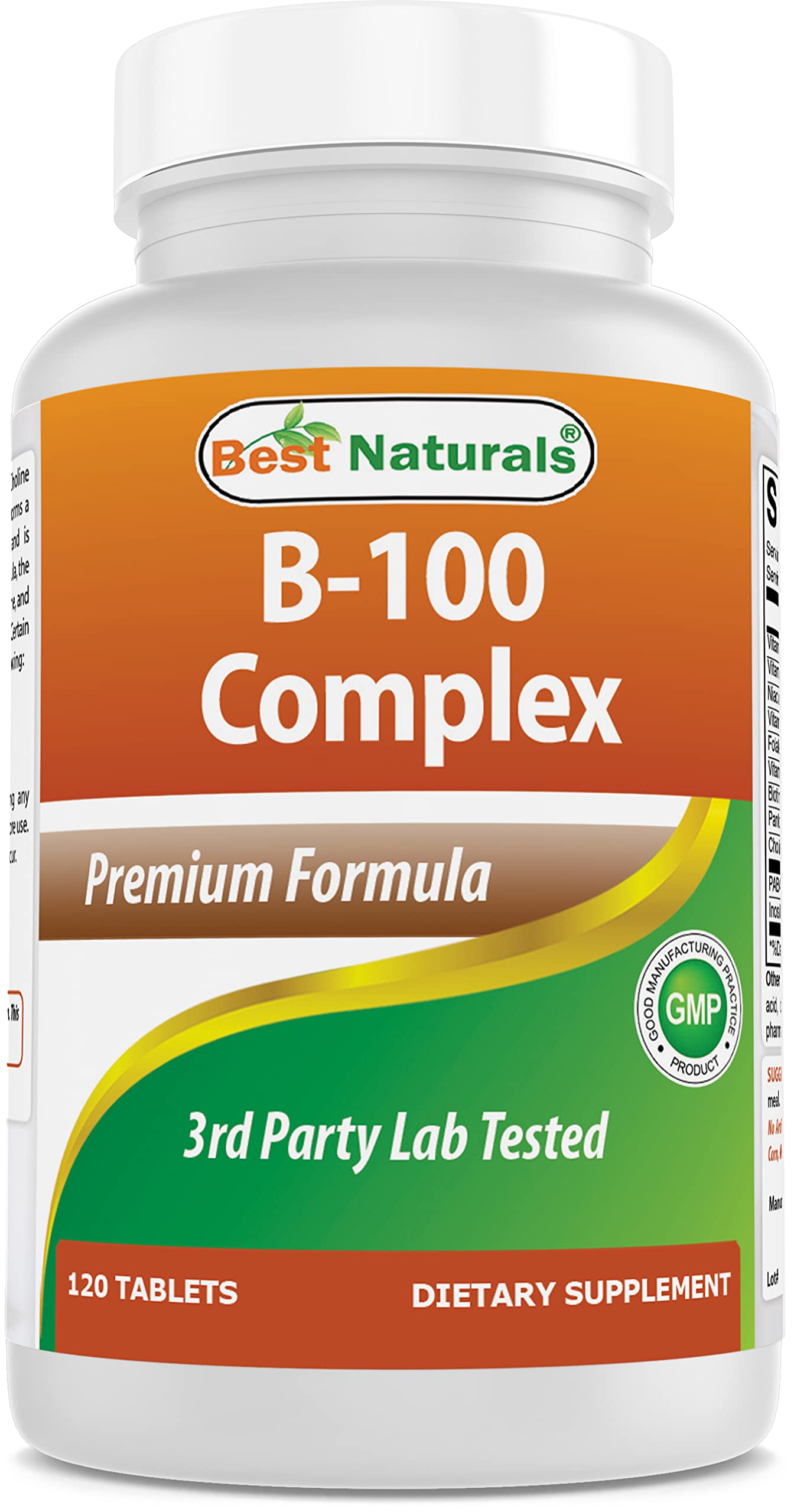Best Naturals complemento vitamina A y complejo B-100