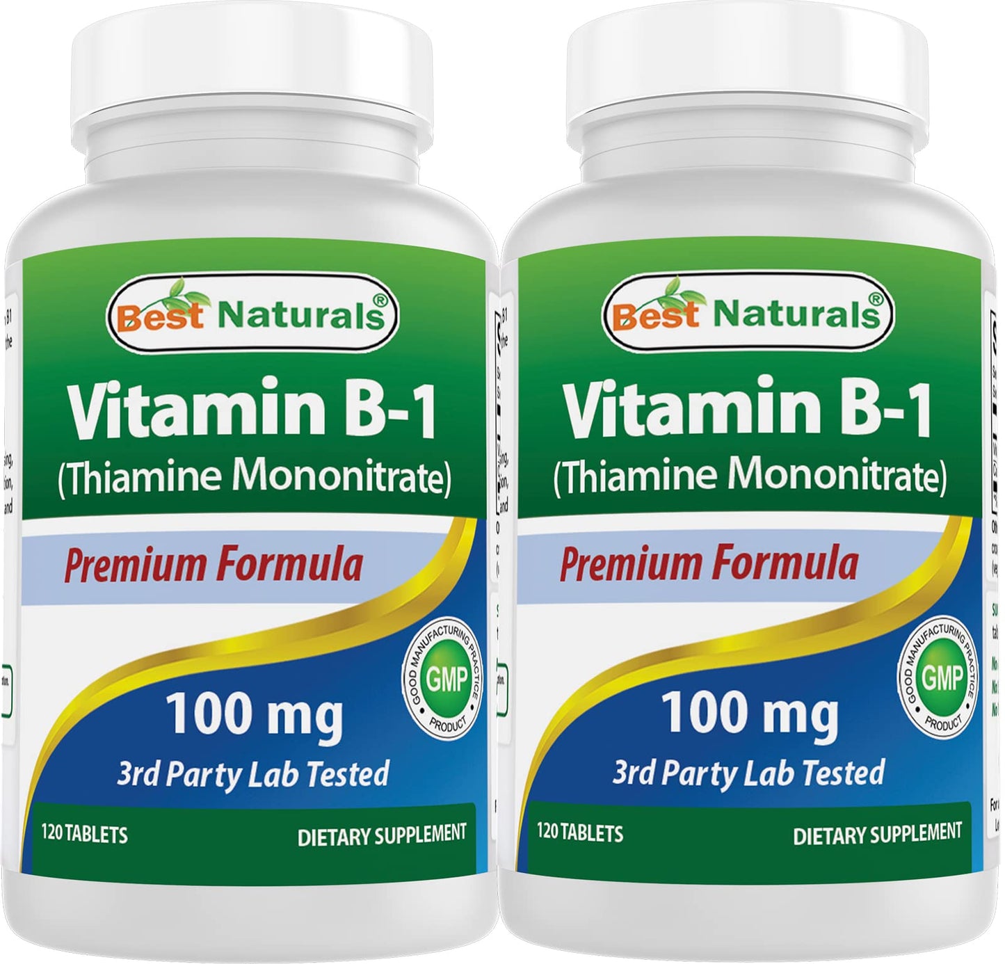 Best Naturals vitamina b1 mononitrato de tiamina botella frontal