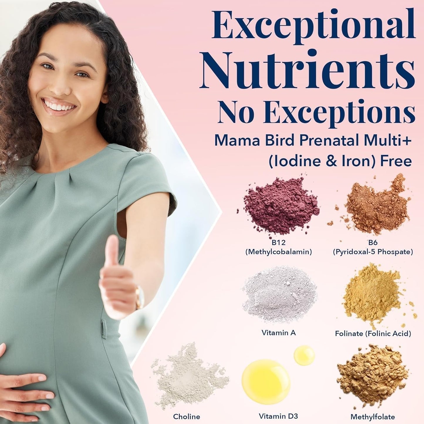Best Nest Wellness suplemento para embarazo sin hierro