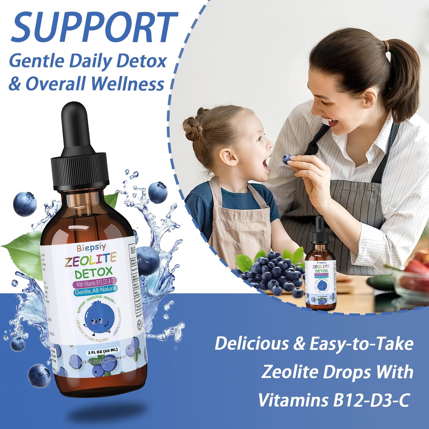 Etiqueta de producto Biepsiy gotas detox con zeolita