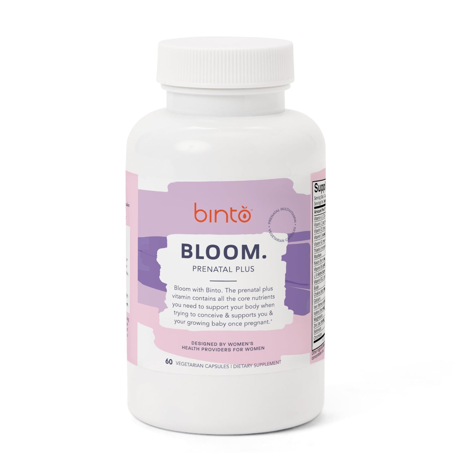 Binto Bloom multivitamínico prenatal 60 cápsulas