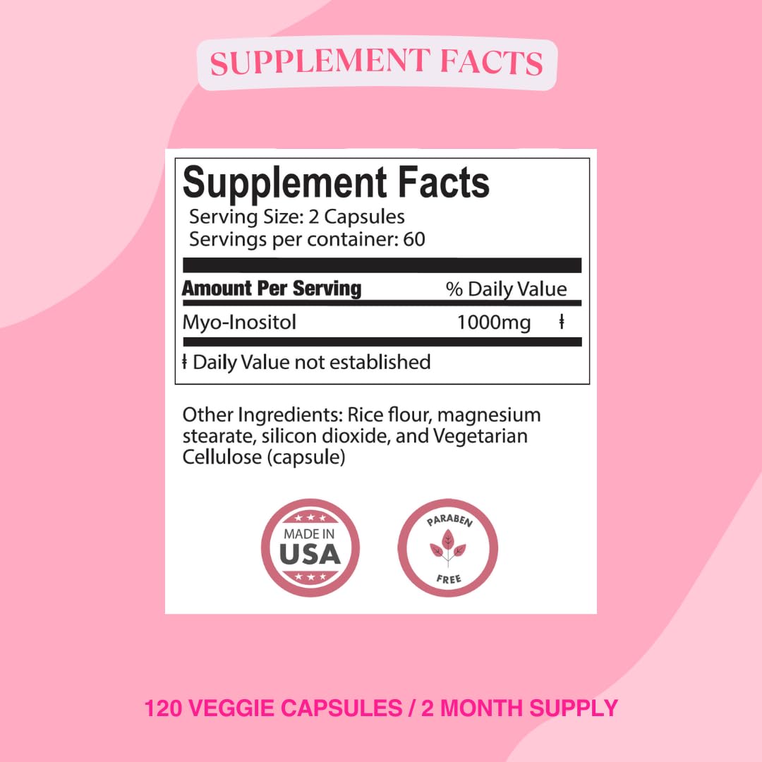 BIOLABS PRO suplemento con mio-inositol sin parabenos 120 cápsulas