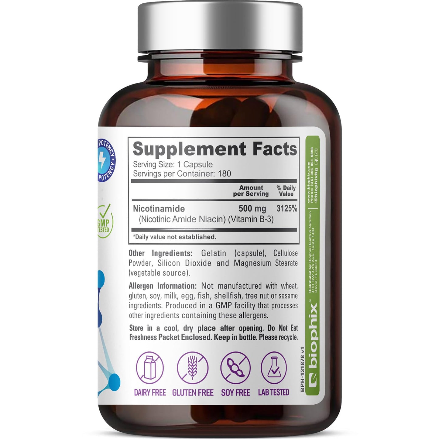 biophix B-3 nicotinamida soporte piel sensible y energía