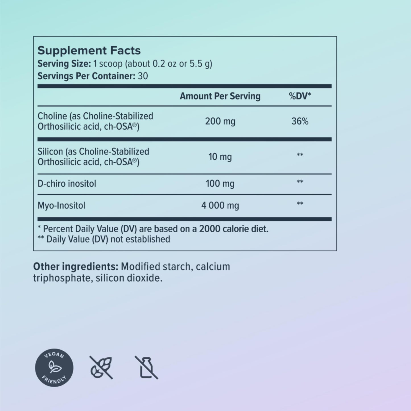 Etiqueta frontal mezcla Biosil HerHarmony para apoyo hormonal